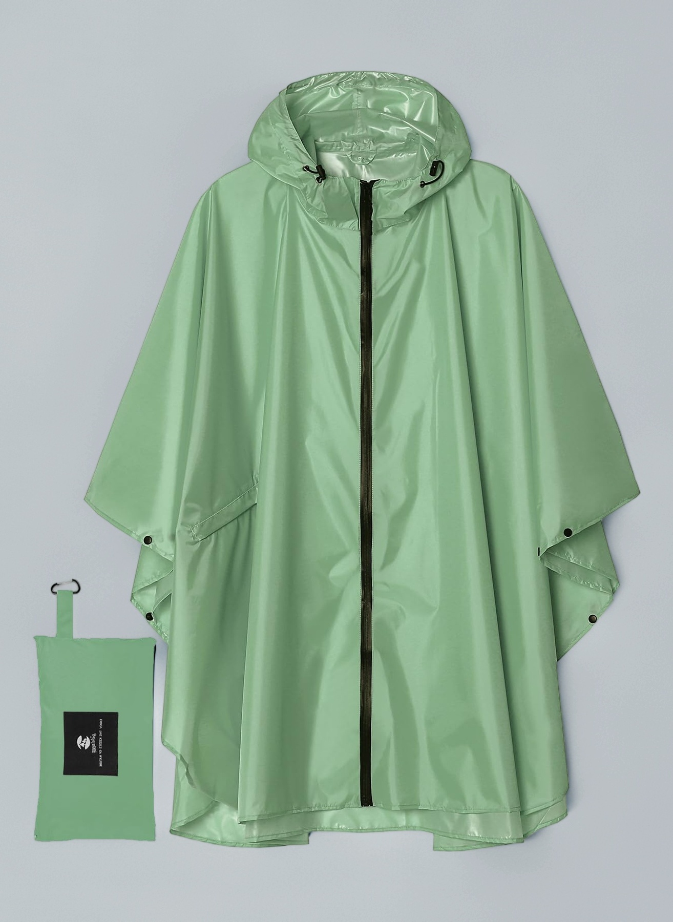 SaphiRose Unisex Rain Poncho Waterproof Raincoat Hooded for Adults Women with Pockets