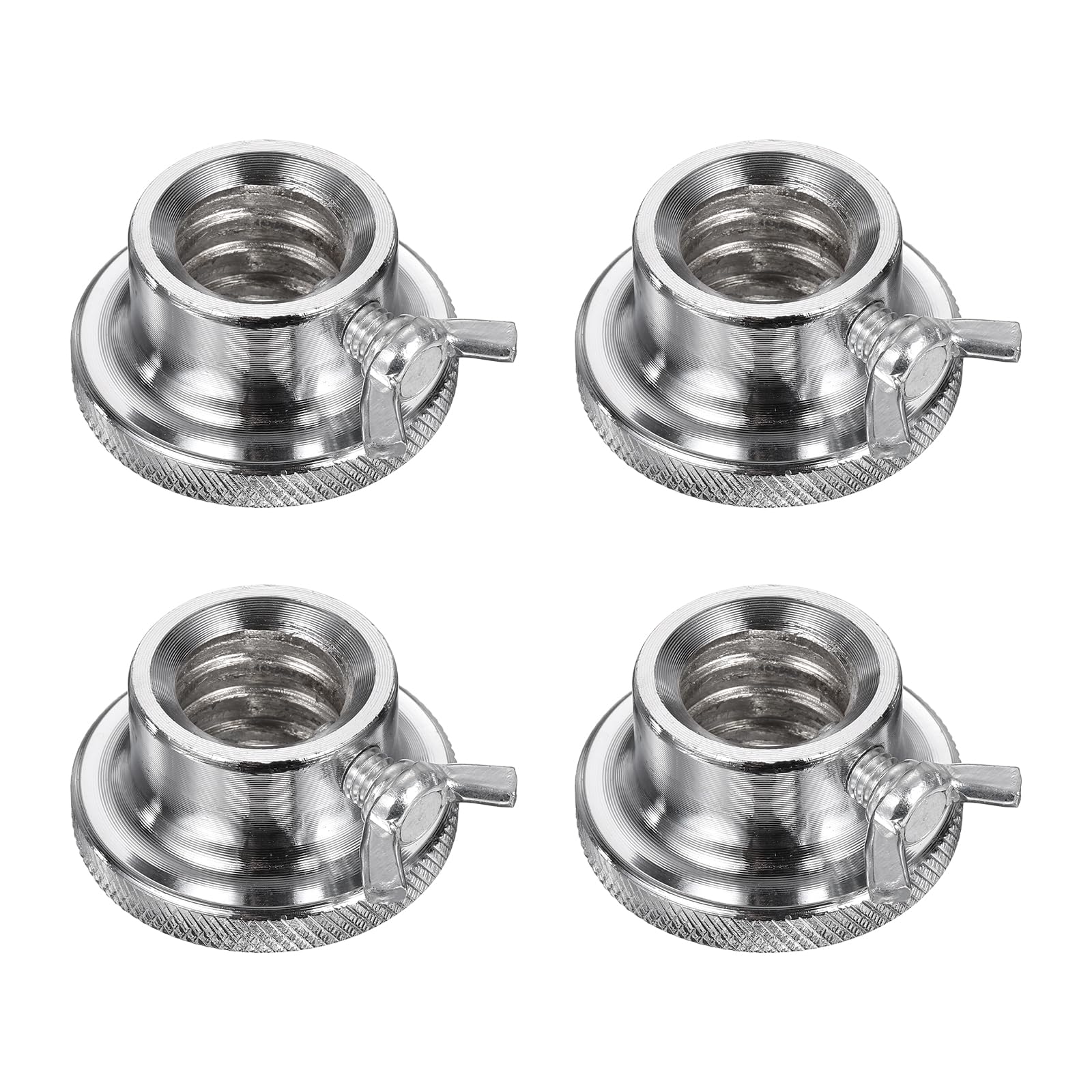 YELARXI Dumbbell Collars, Barbell Spin Lock Anti Slip Weight Lifting Clip 1" & 2 Pack & Steel & Silver - Fitting for (1" Standard Barbell - Dumbbell)
