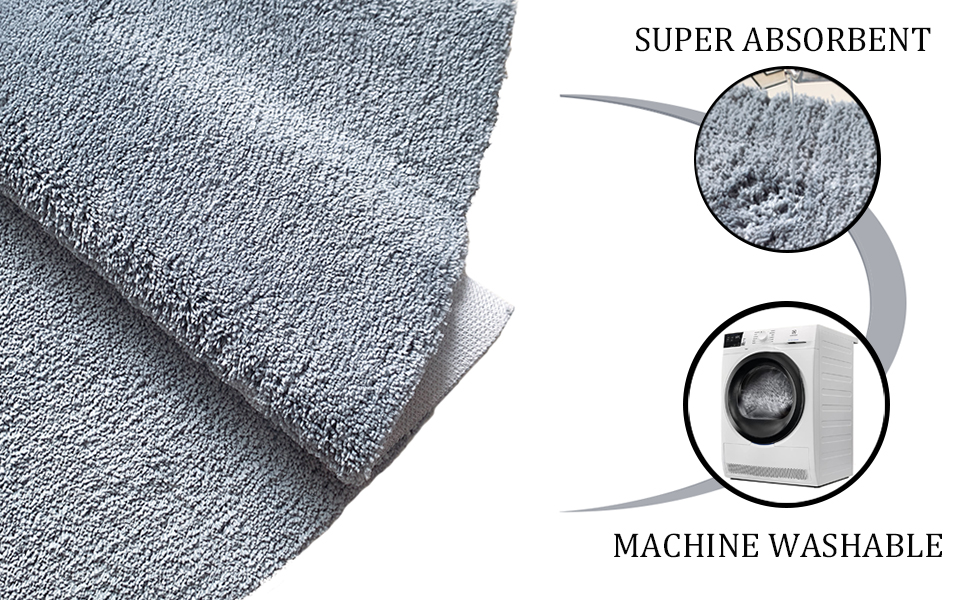Tapis De Salle De Bain Mignon, Super Doux Et Absorbant, Lavable En Machine, Tapis Antidérapant
