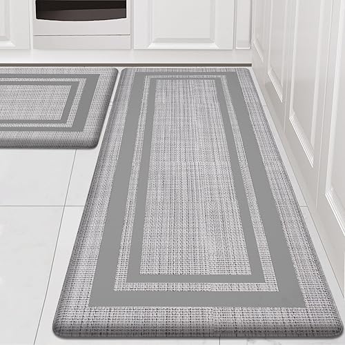 Tapete de cocina antifatiga, tapete acolchado cómodo de 12 pulgada de grosor, alfombras de cocina antideslizantes y tapetes de cocina impermeables