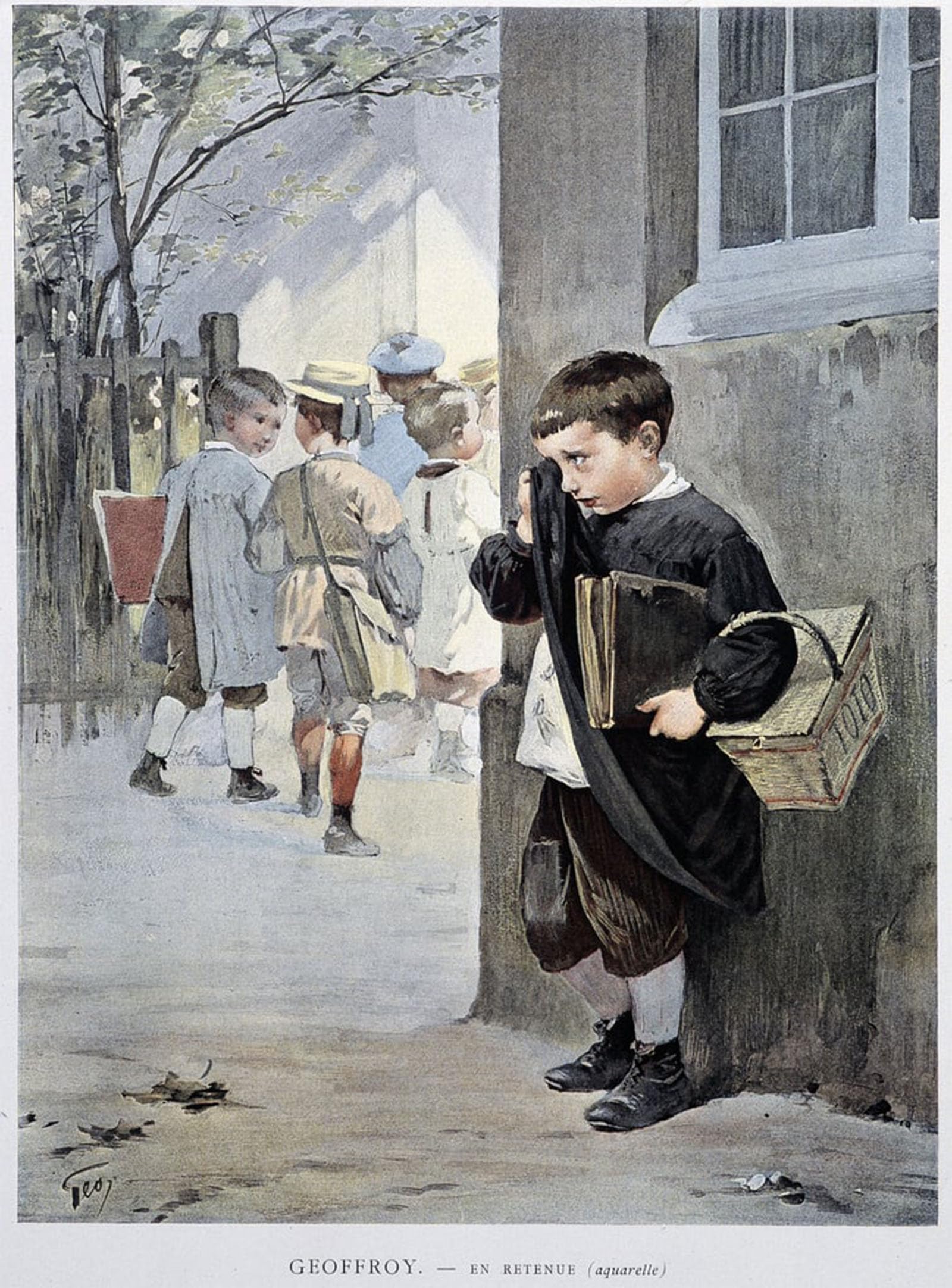ARTXLXXBN Famous Painting Canvas Artwork Graffiti Print in Restraint by Henri Jules Jean Geoffroy Portrait Canvas Image for Home Decor 60x90cm