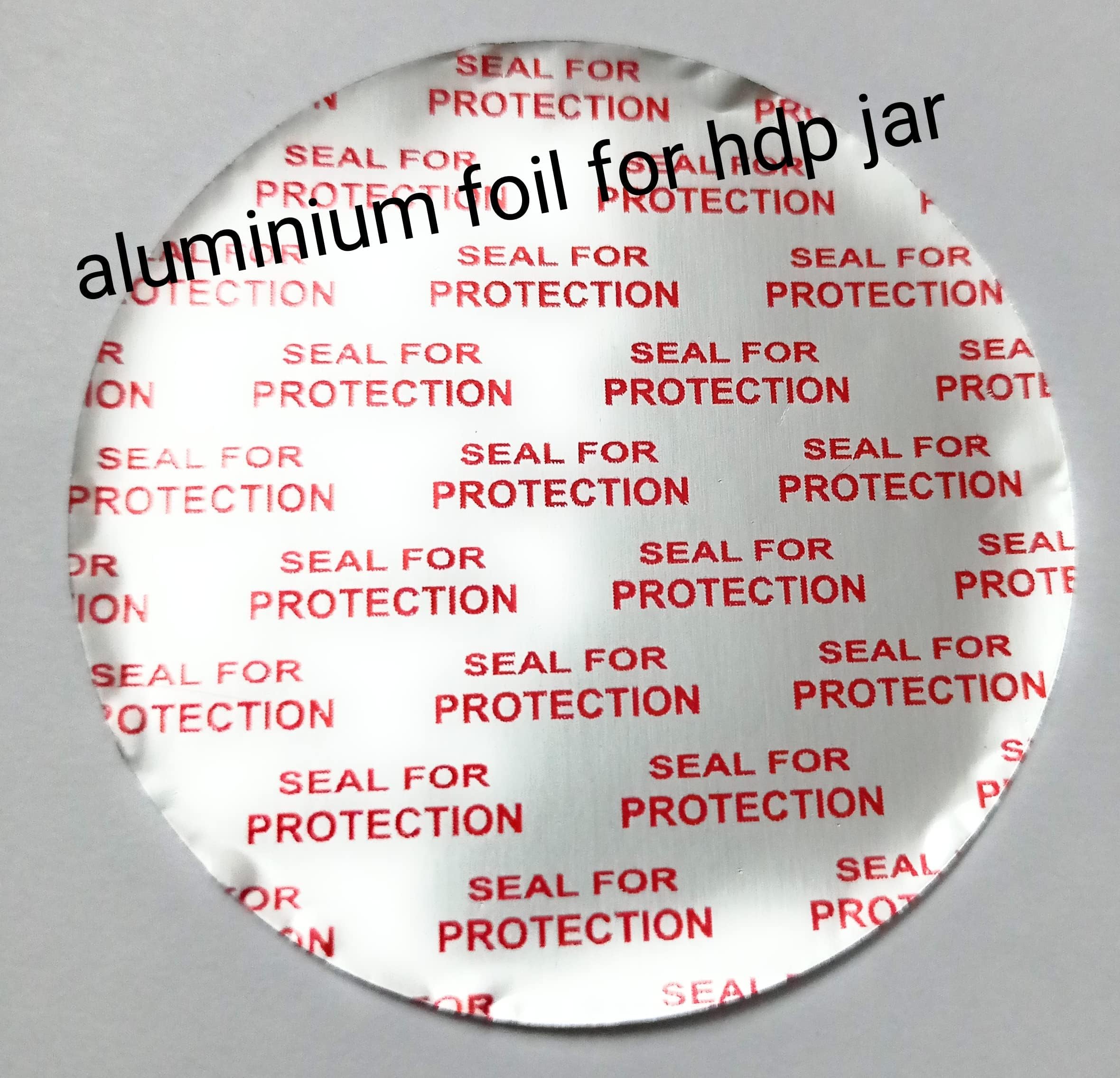 Brand Guptaseal TM® Aluminium foil jar and bottle cap seal (45 mm) for HDPE white container ; not for pet transparent container