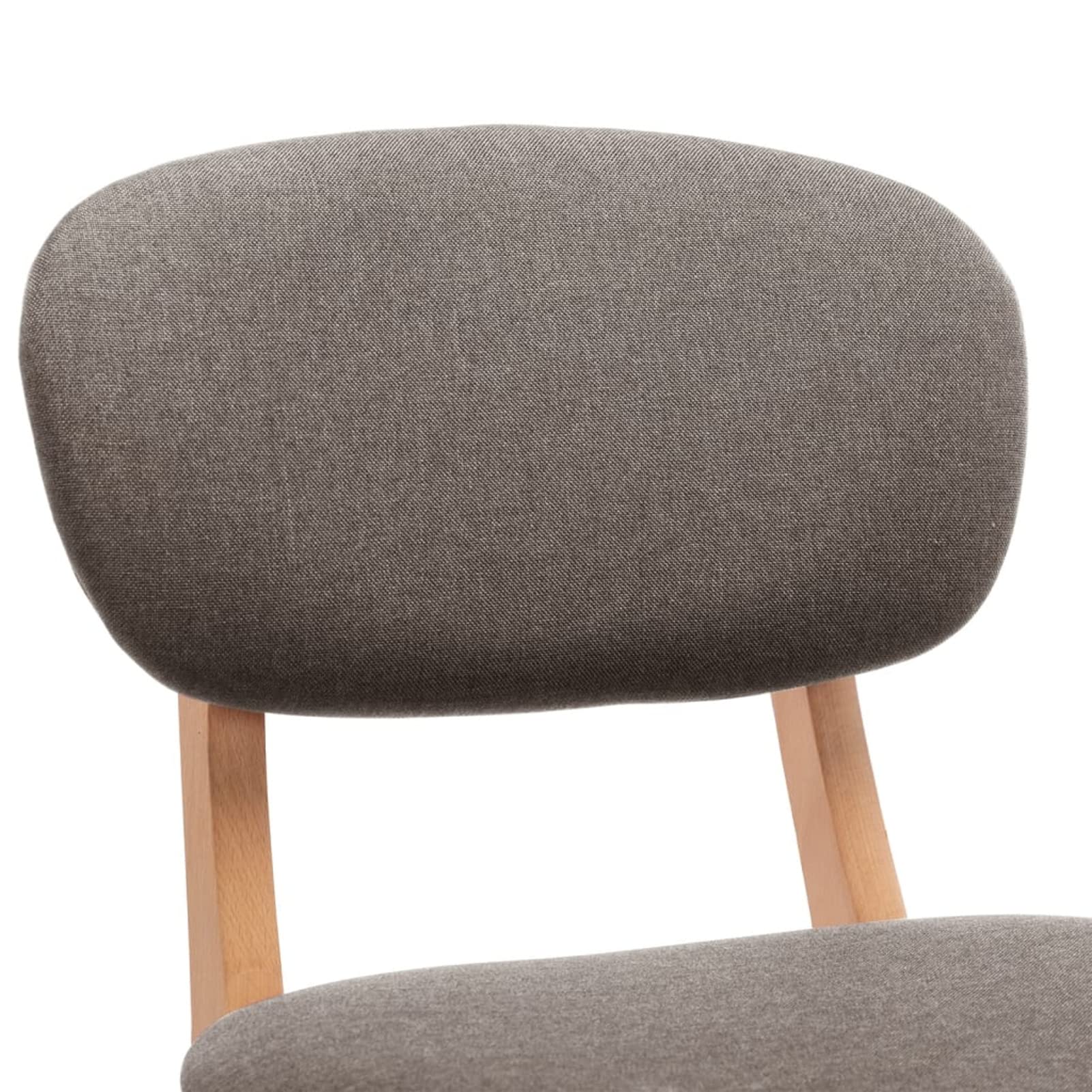 Homgoday Taburetes de bar, 2 unidades, gris topo de tela, silla de oficina, silla de oficina, silla de escritorio para salón dormitorio