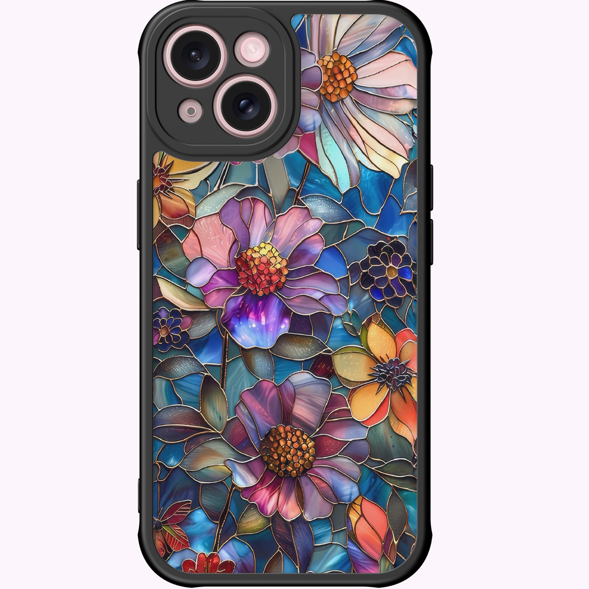 DEENAKIN for iPhone 13 Case Cute Aesthetic Floral Hard Shell Compatible with Magsafe Trendy Unique Retro WesternCoquette Protective