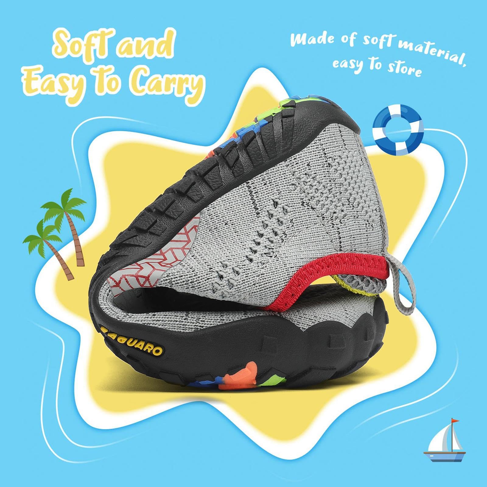 Saguaro Zapatos de Trail Niños Niñas Zapatos Deportivos Transpirable Antideslizante — view 6