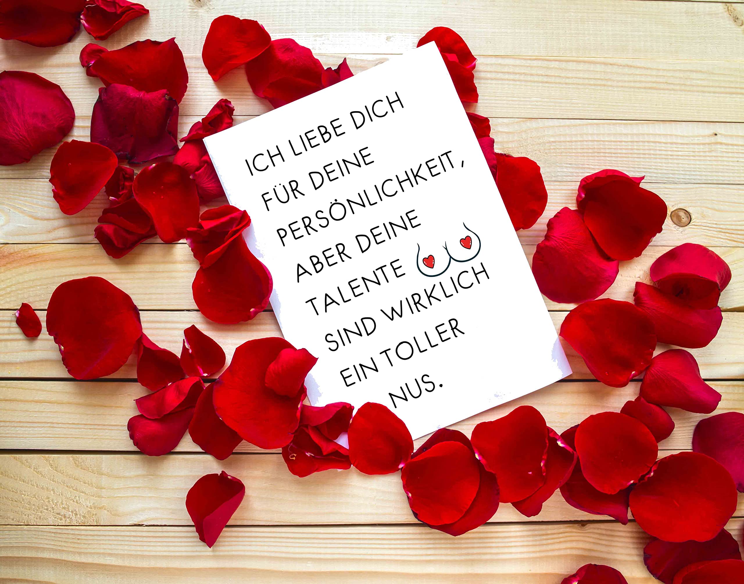 Herzfunkeln® Biglietto d'amore per fidanzata, fidanzato, moglie e uomo
