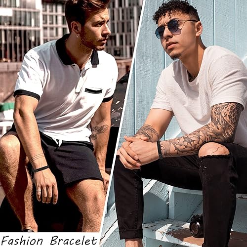 Miniatura 4 de XUANPAI Pulsera de alerta médica para mujeres, pulsera de cuerda trenzada ajustable hecha a mano para hombrespulsera de identificación médica para