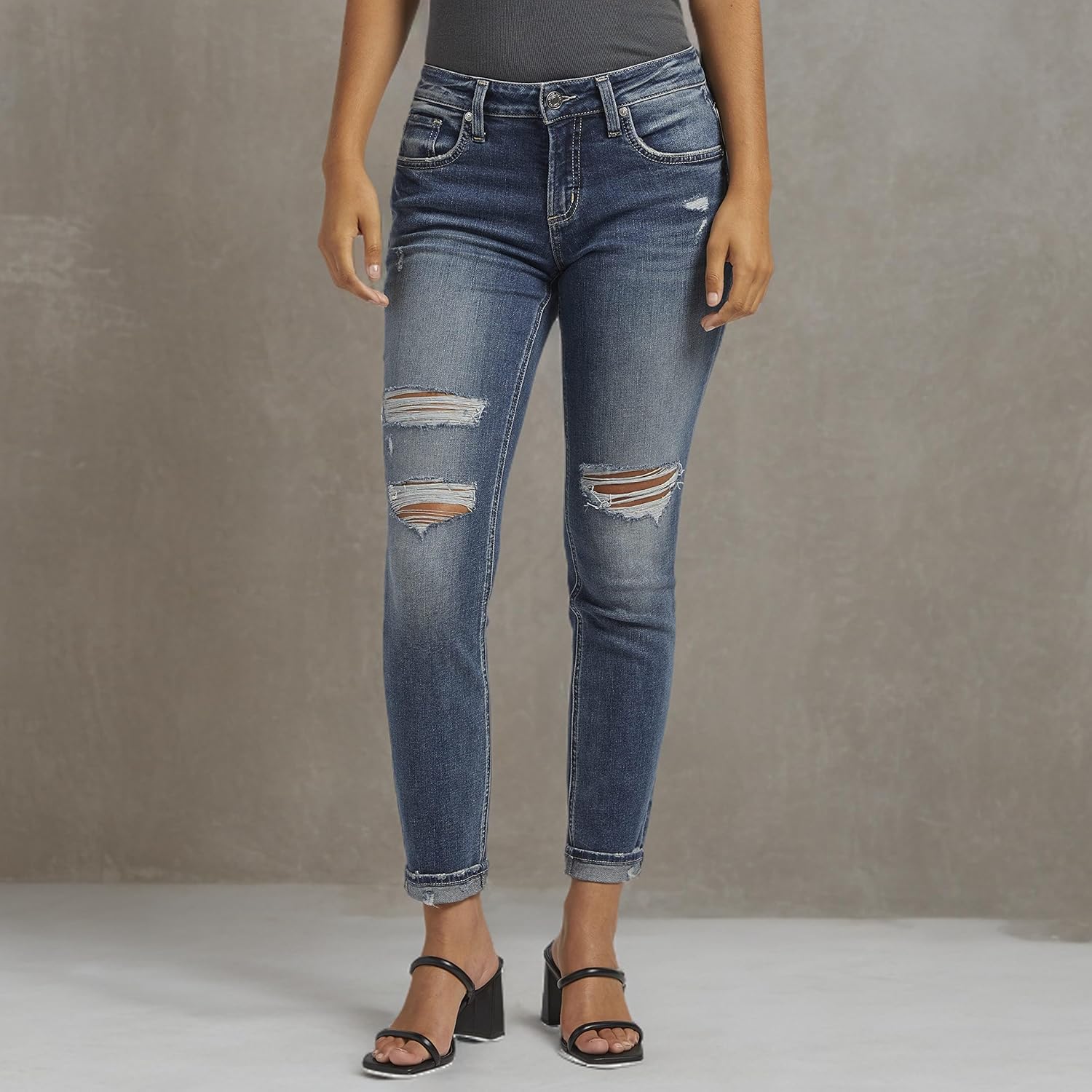 Silver Jeans-Womens Sam Relaxed Boyfriend Fit Jean