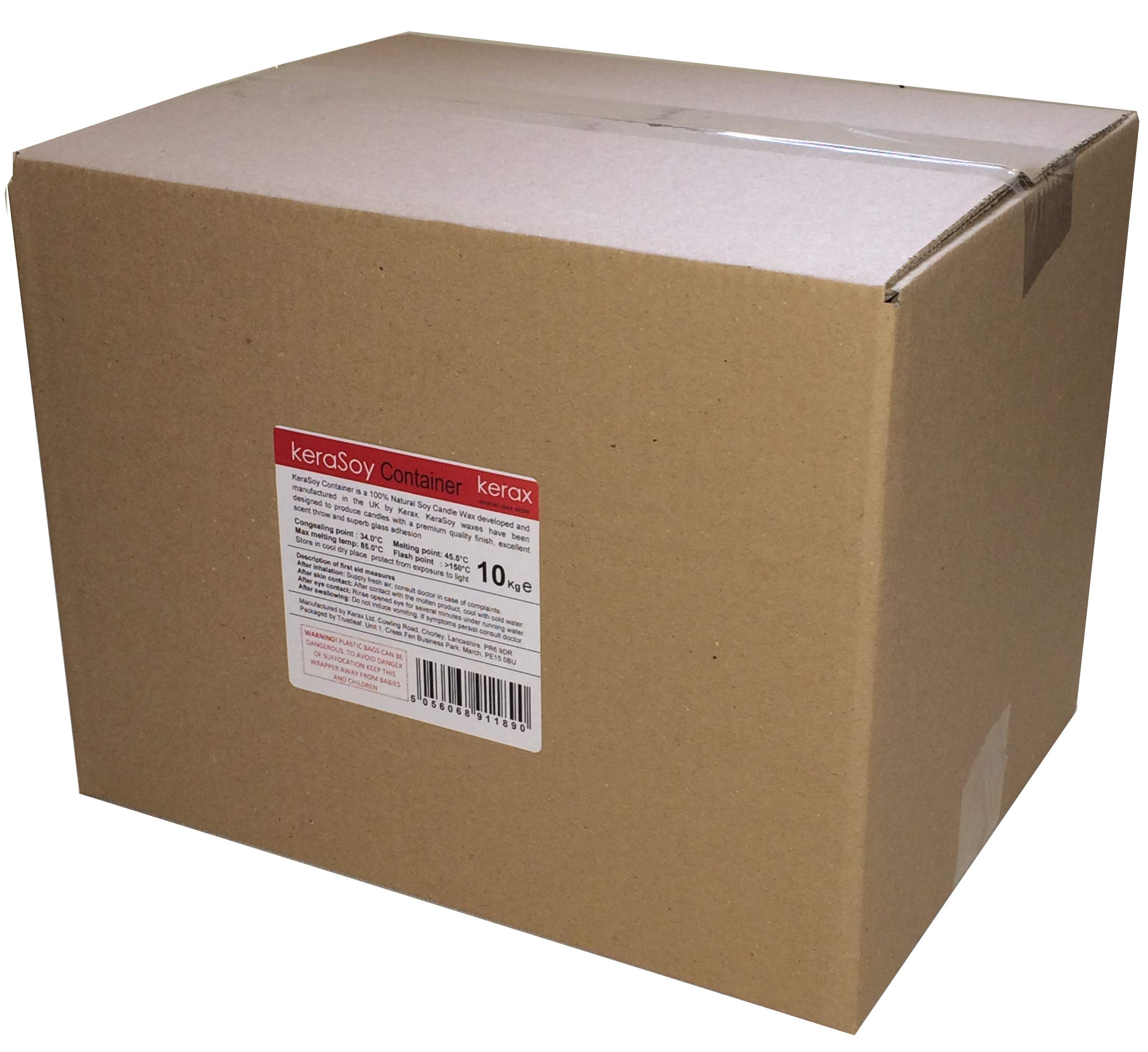Buy 10kg Kerax KeraSoy Container Blend Candle Wax 100 Natural Soy/SOYA