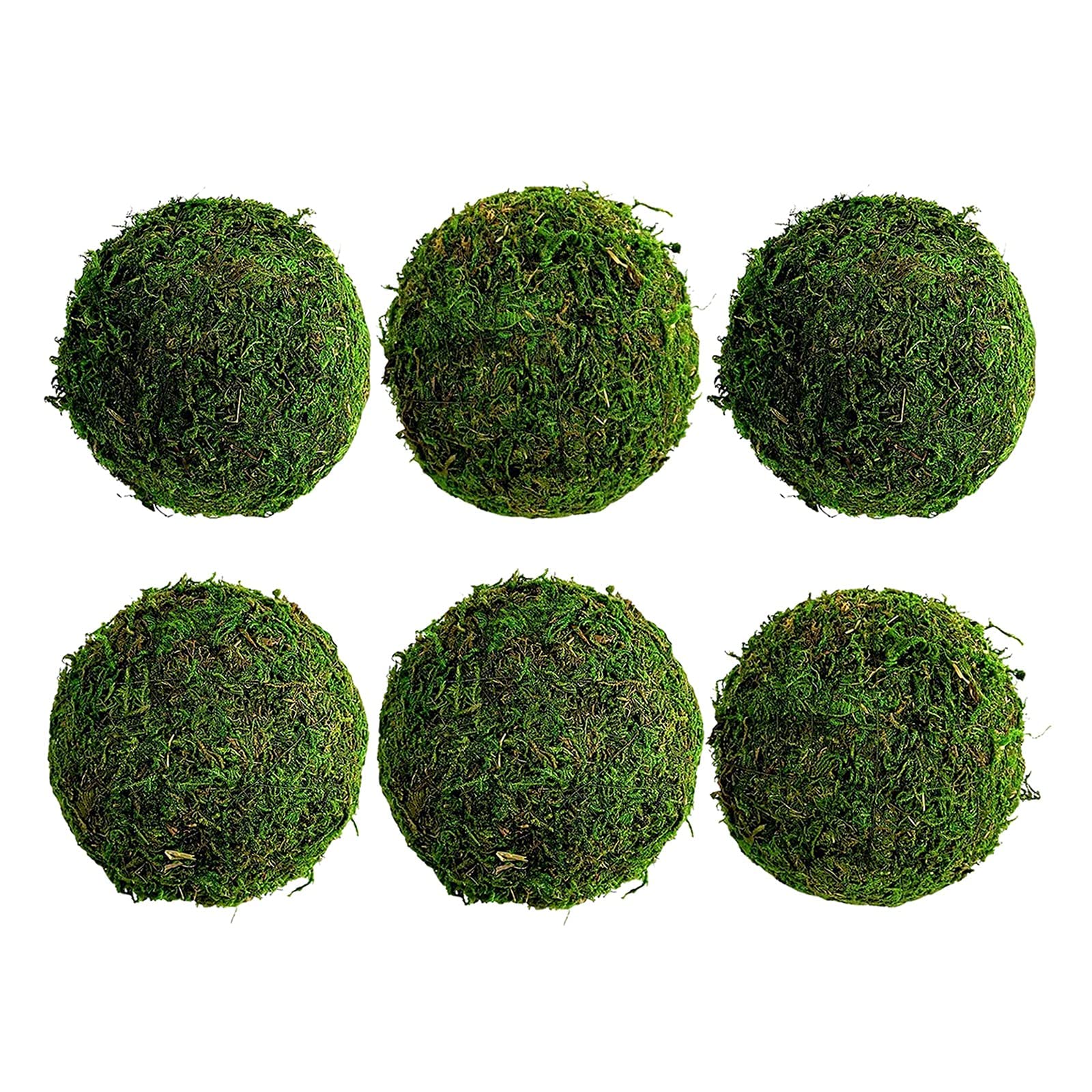 Bolas de musgo verde Tubayia de 15 cm para manualidades y arreglos florales