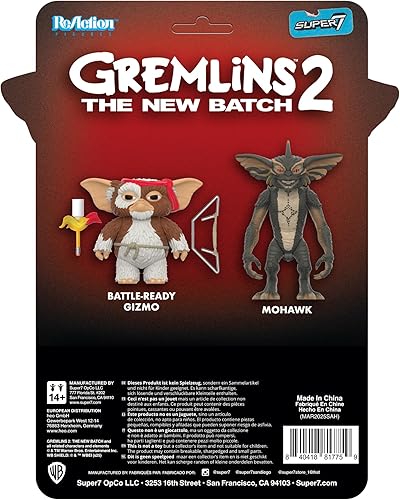 Miniatura 5 de Super7 Figuras de reacción de Gremlins - Figura de acción Mohawk (tarjeta de personaje)