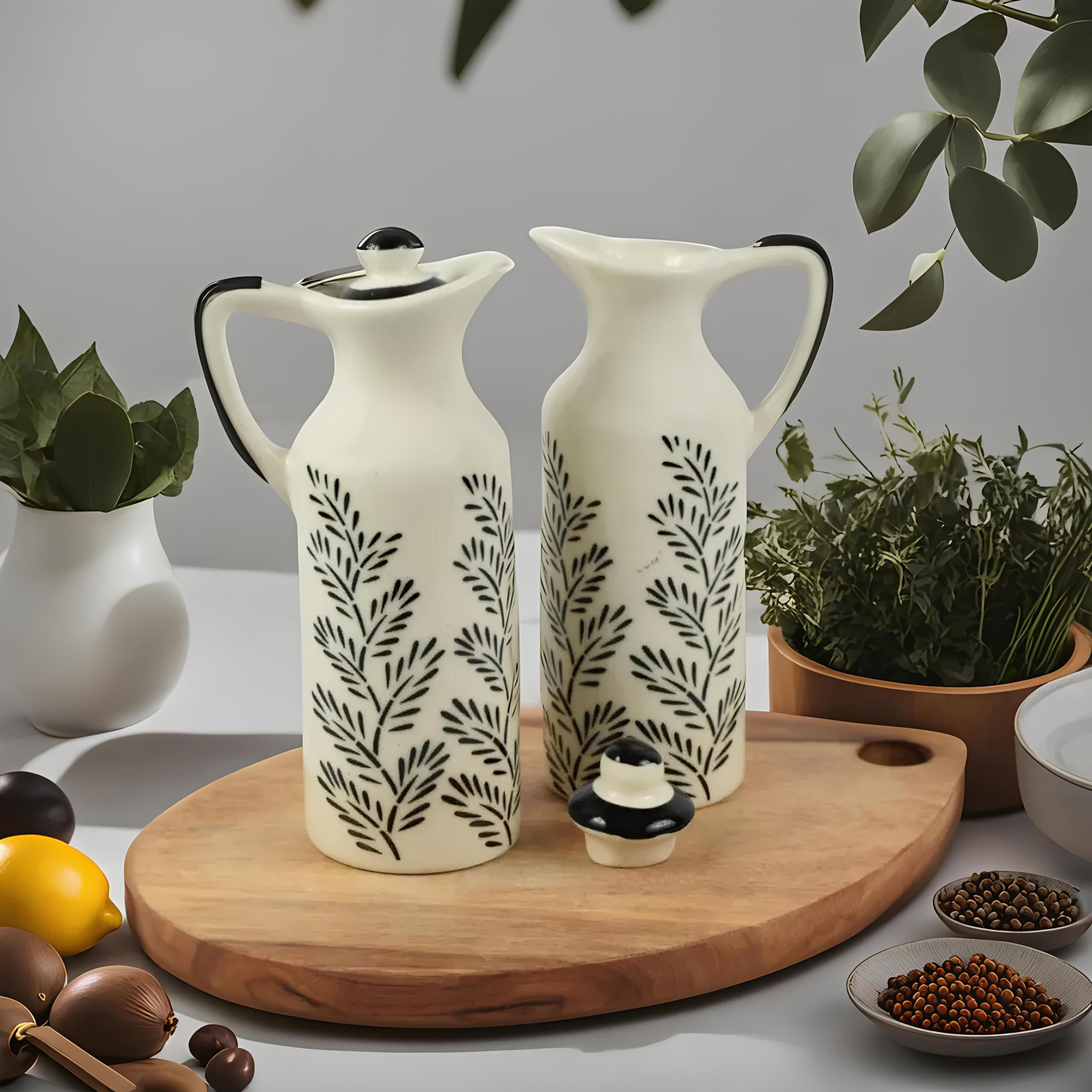 See full amazon price history chart for Ceramixs Ghar Handmade Ceramic Oil Dispenser Bottle for Kitchen | 1000ml Capacity | Microwave Safe | Ideal for Storing Cooking Oil | (Capacity : 300 Ml, Pack Of Two) (Yellow and Black) Ceramixs Ghar Handmade Ceramic Oil Dispenser Bottle for Kitchen | 1000ml Capacity | Microwave Safe | Ideal for Storing Cooking Oil | (Capacity : 300 Ml, Pack Of Two) (Yellow and Black) (B0CRP9KRBL) Amazon Price History, Amazon Price Tracker