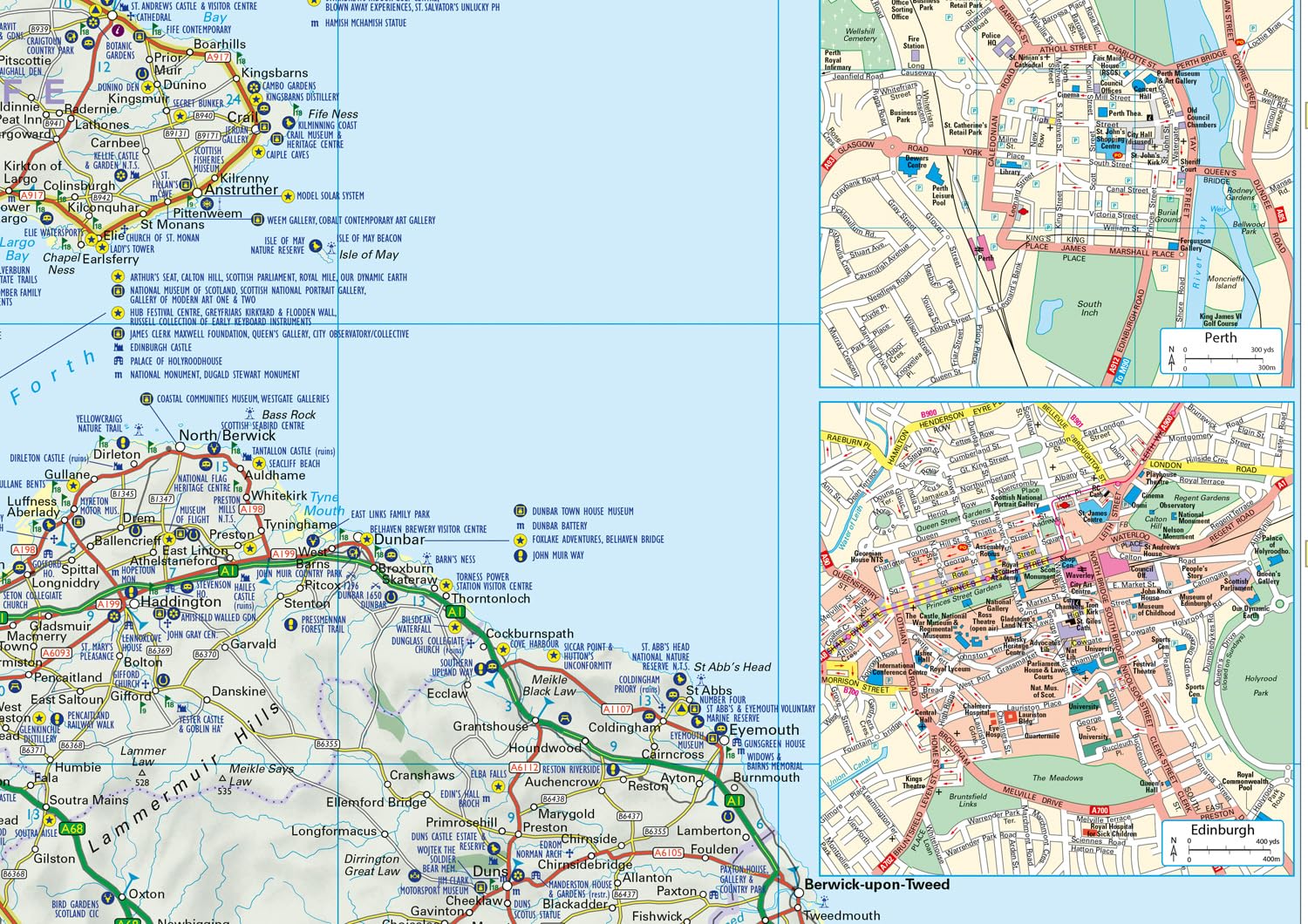 Scotland Touring Map: Ideal for exploring Scotland