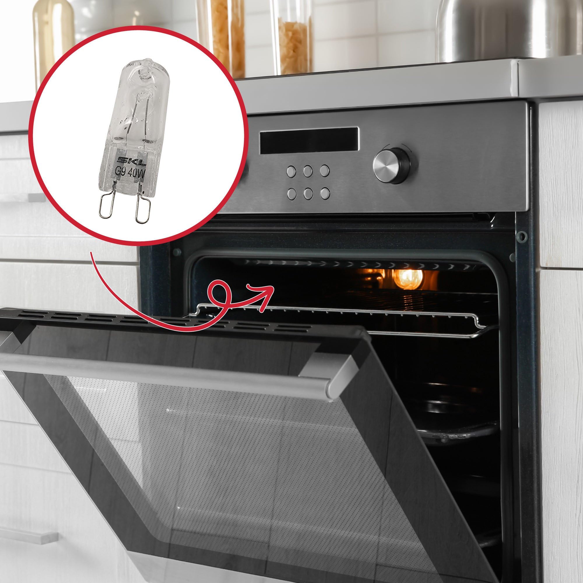 ELECTROLUX AEG ZANUSSI Lampada Alogena G9 40W 300° per Forno Elettrico