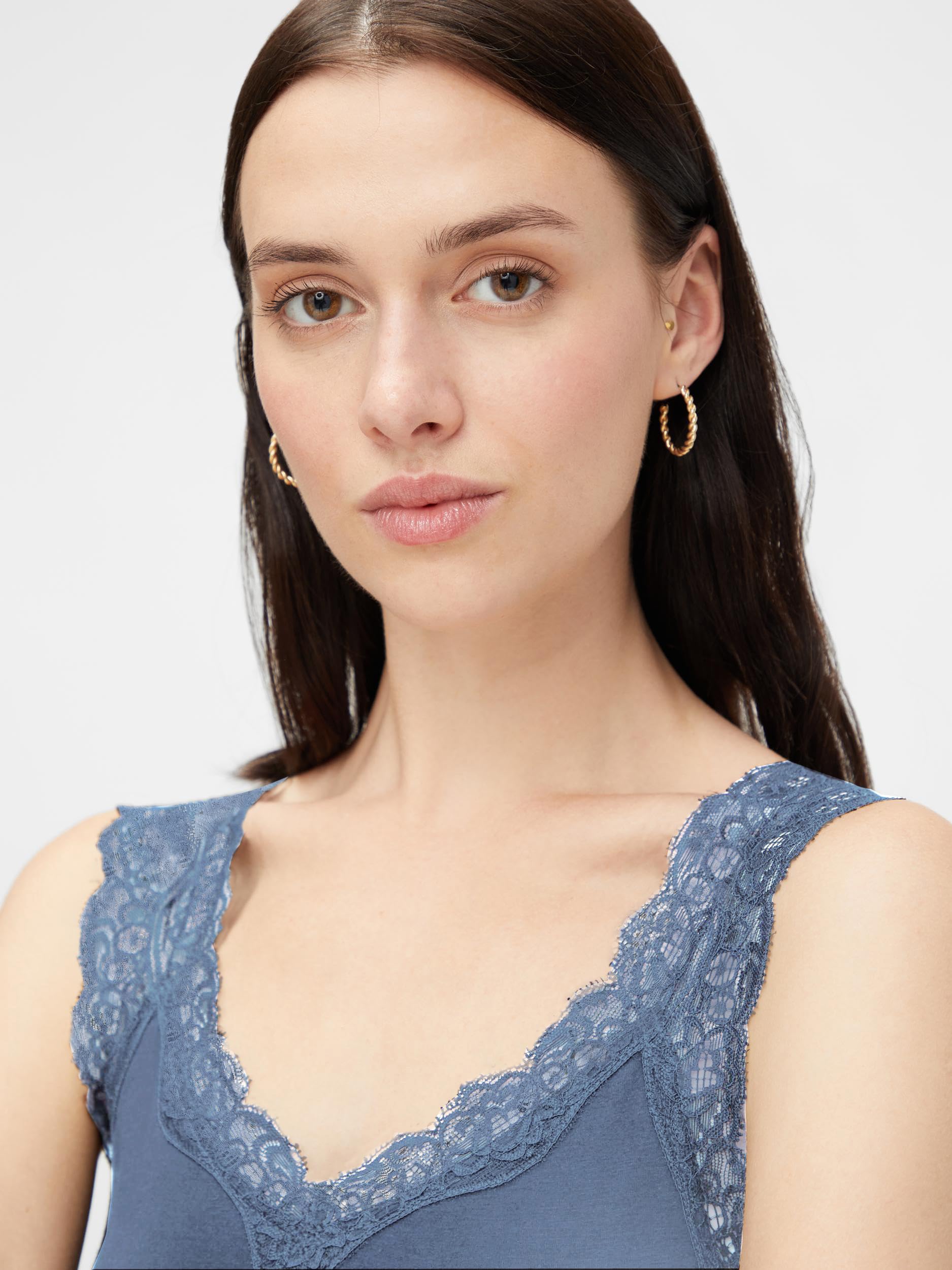 Pieces Pcbarbera Dentelle Noos Top Femme