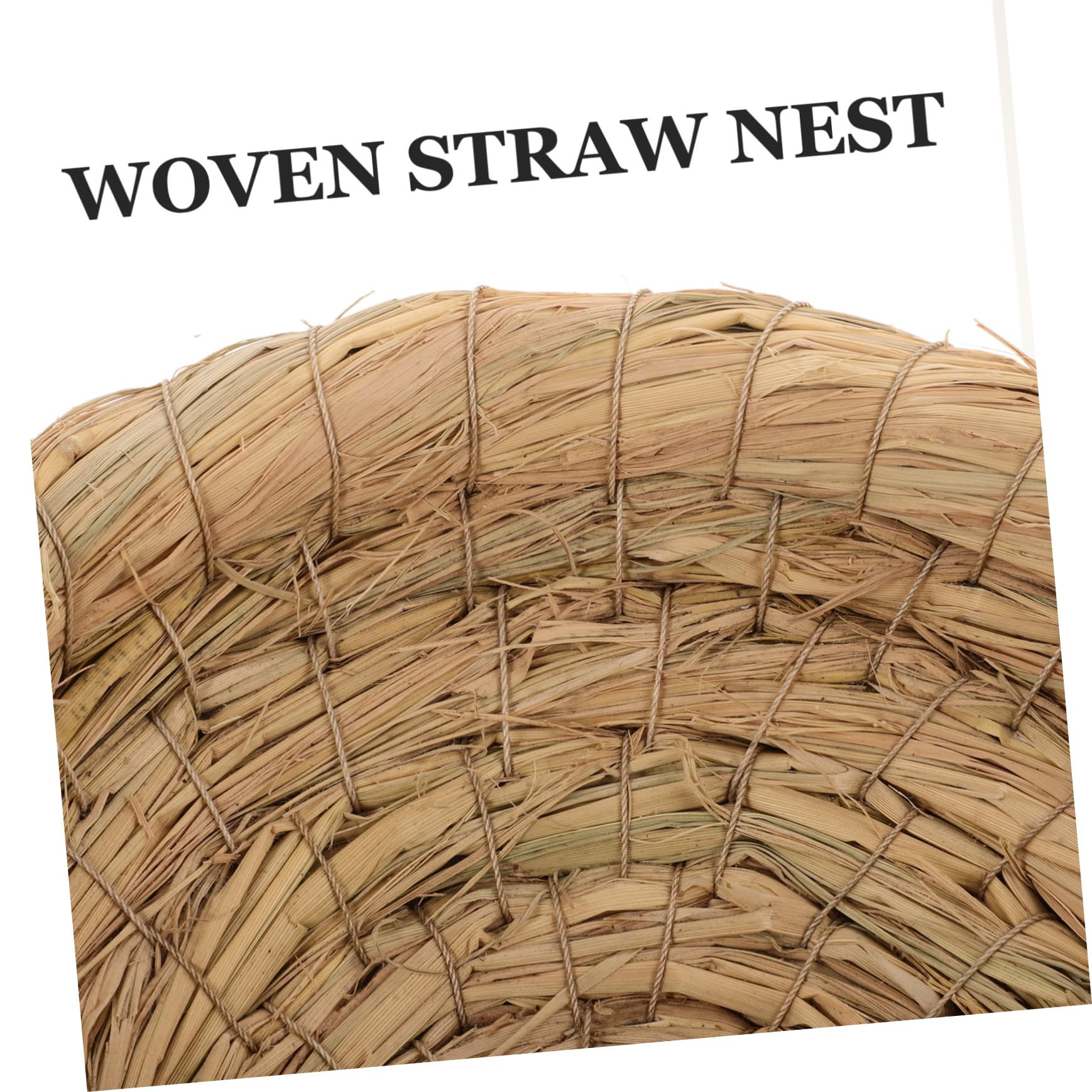 Geflochtenes Stroh Hühnernestbett 5 Stück-Pack Beige für Vögel | Natürliches Nistbett für Kaninchen, Bequemes Nest für Kleintiere, Passend für Käfige und Stall