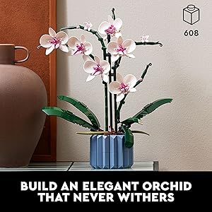 LEGO 10311 Orchid Plant Decoration Construction Kit for Adults, Build a Orchid Display Piece for Home or Office, 608 Pieces LEGO 10311 Orchid Plant Decoration Construction Kit for Adults, Build a Orchid Display Piece for Home or Office, 608 Pieces