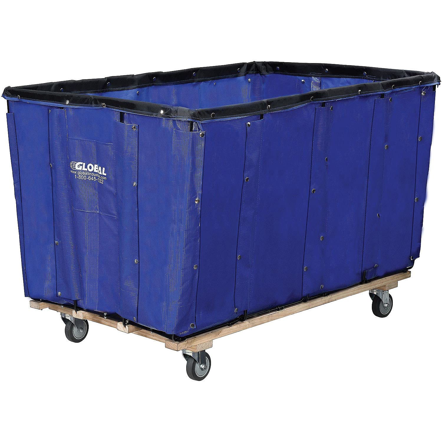 Vinyl Basket Bulk Truck, 8 Bushel, Blue