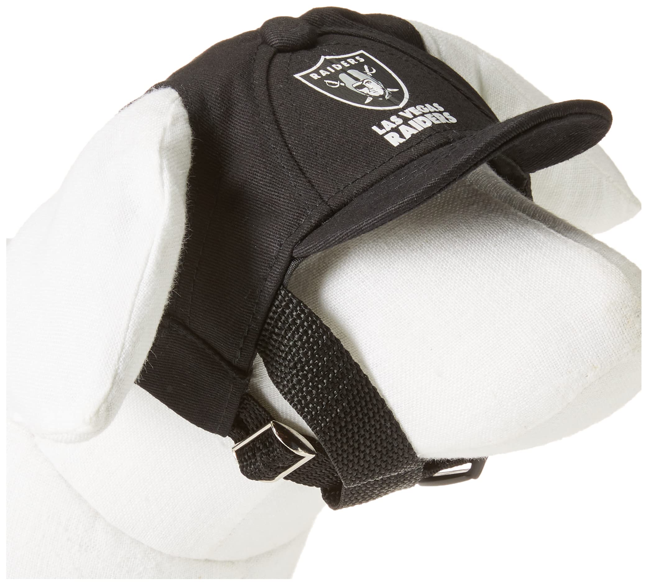 Littlearth Las Vegas Raiders NFL Pet Baseball Hat, Medium