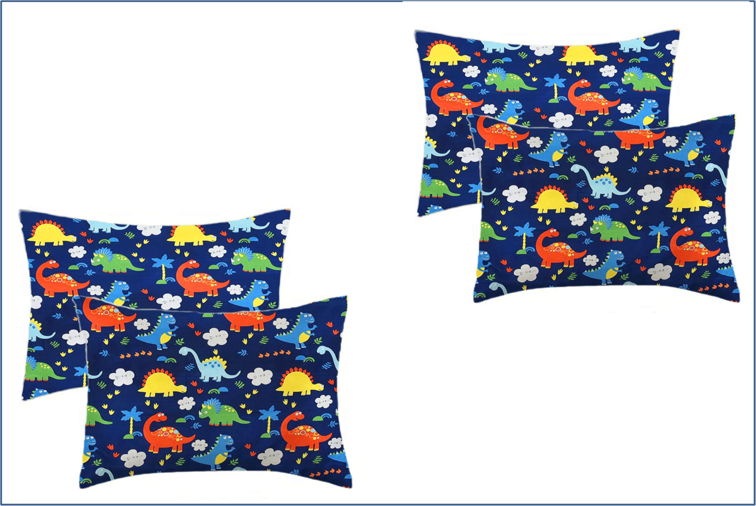 Dinosaur Pillow Covers for Kids - Soft Microfiber Set of 2 -22