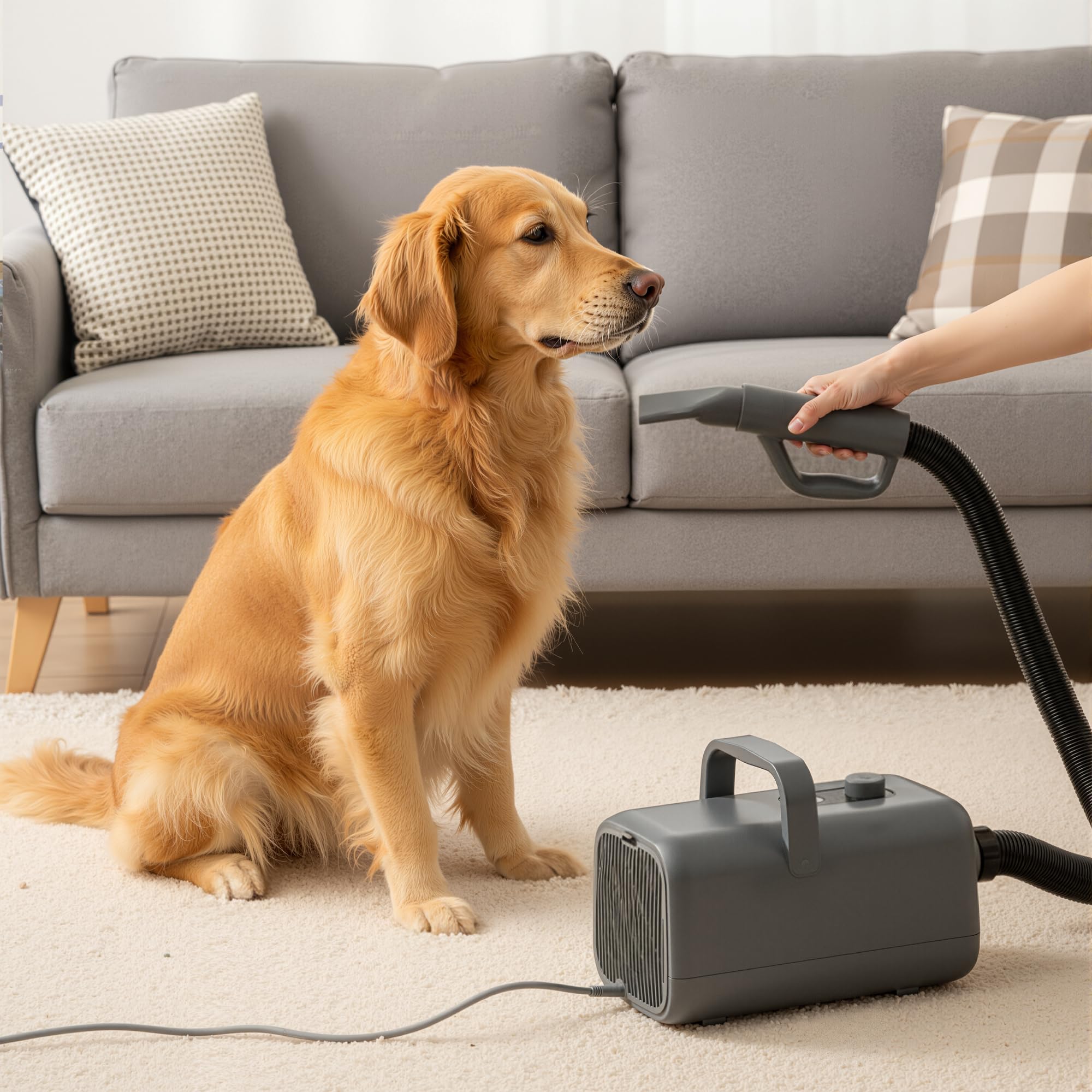 NEWBULIG Dog Hair Dryer with Heater for Grooming, High Velocity Speed view 7