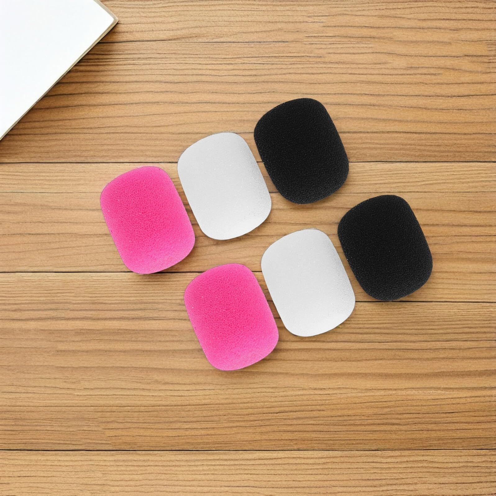 FRCOLOR Lot de 24 Bonnettes Anti-Vent pour Micro Casque 2,5 X 2,2 CM, Mousse Légère et Compacte, Petites Protections pour Microphones Cravate et Mini Micros, Accessoires Pratiques pour