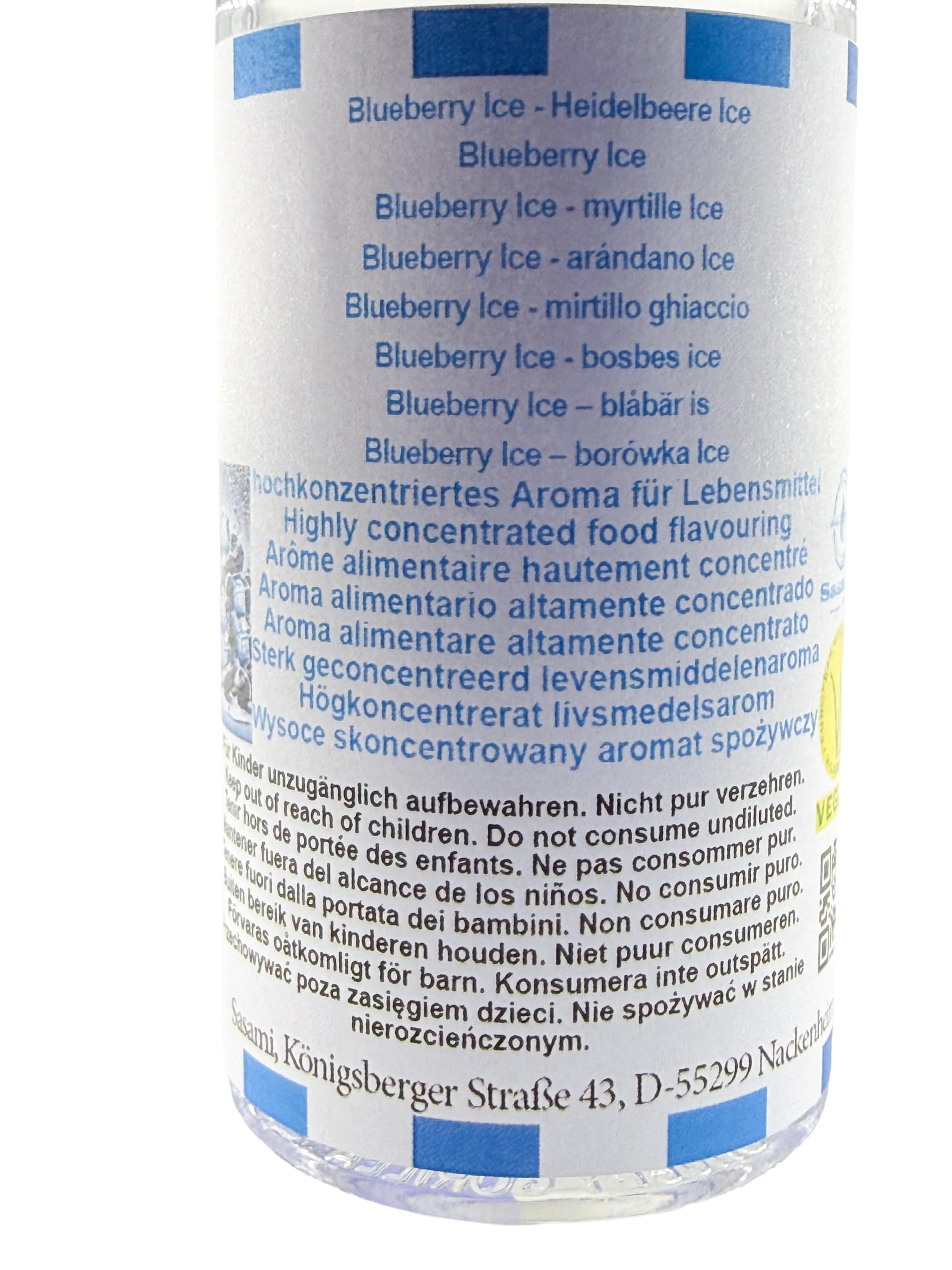 Blueberry Ice - arándano Ice aroma concentrado - Vegano - Sasami - 10ml