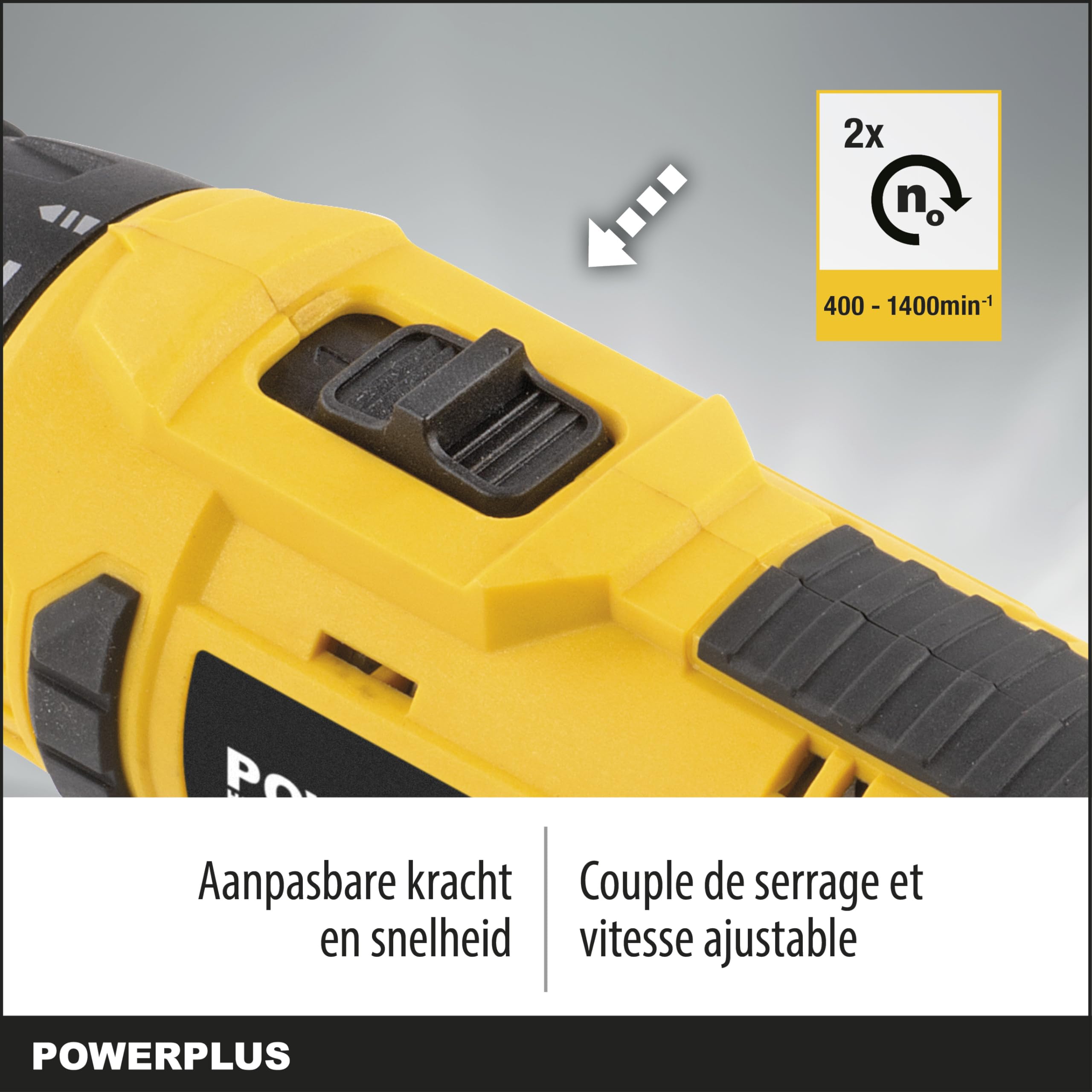 Powerplus POWX00435 POWX00435-Taladro/Atornillador 20v Li-ion 2 Bat