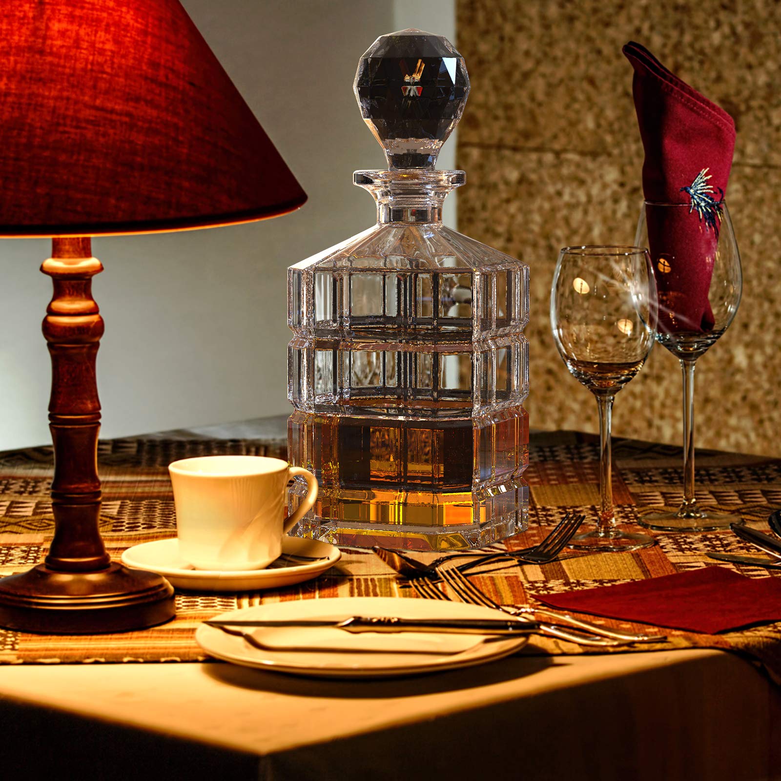 Joeji's Kitchen Decanter Per Vino - Aeratore Istantaneo Con Filtro Per Tartrati, Accessorio Elegante - Foto 8