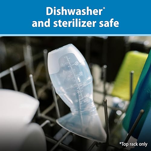 Miniatura 10 de Dr. Brown's Lanolina + bálsamo para pezones, extractor de leche materna 100% de silicona, bolsa de viaje, opciones anticólicos de 4 onzas + biberón,