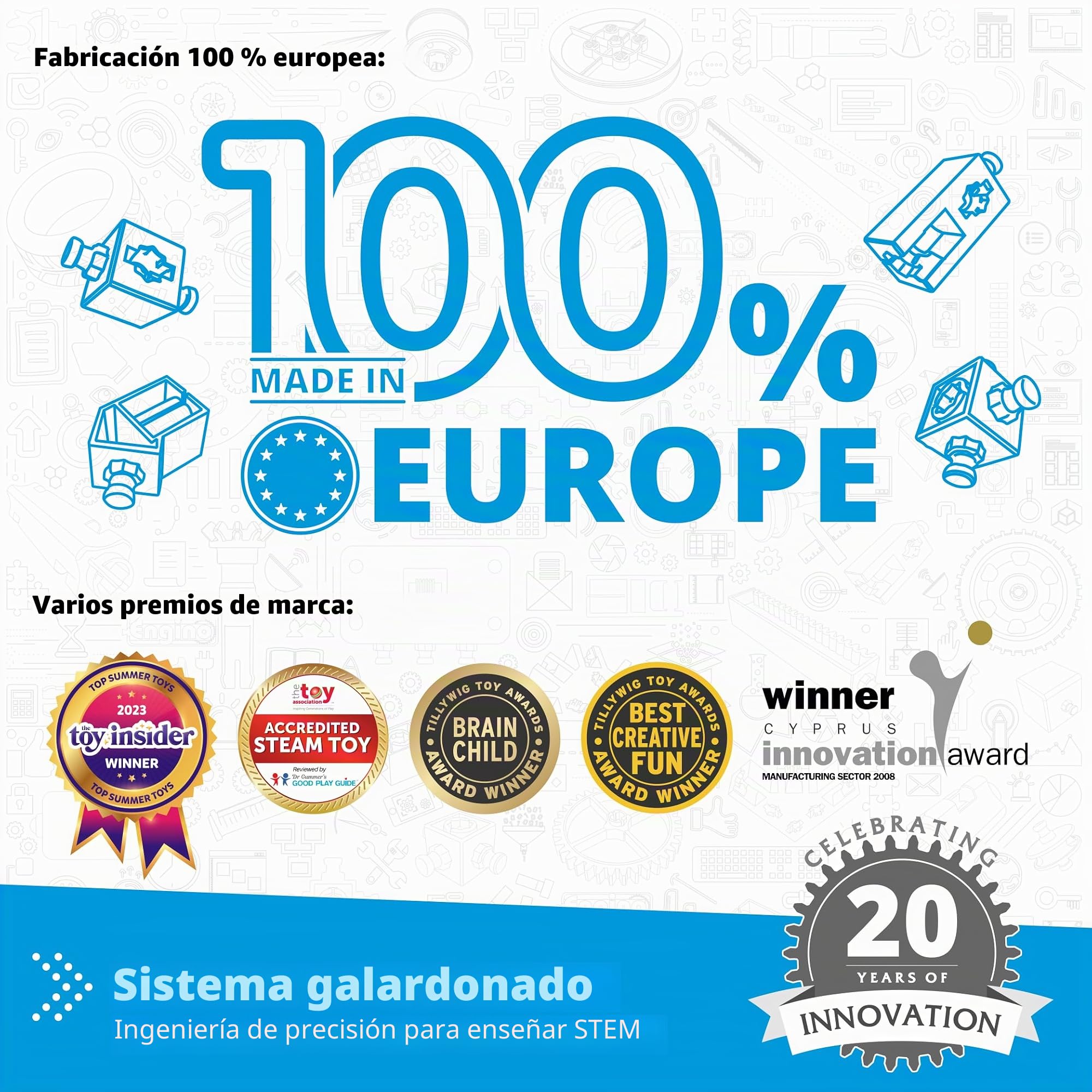 Engino Juguetes STEM, dinámica de fluidos, juguetes de construcción para niños de 9 años en adelante, kit educativo, regalo para niños y niñas, divertidos proyectos STEM, kit de ingeniería (6 opciones
