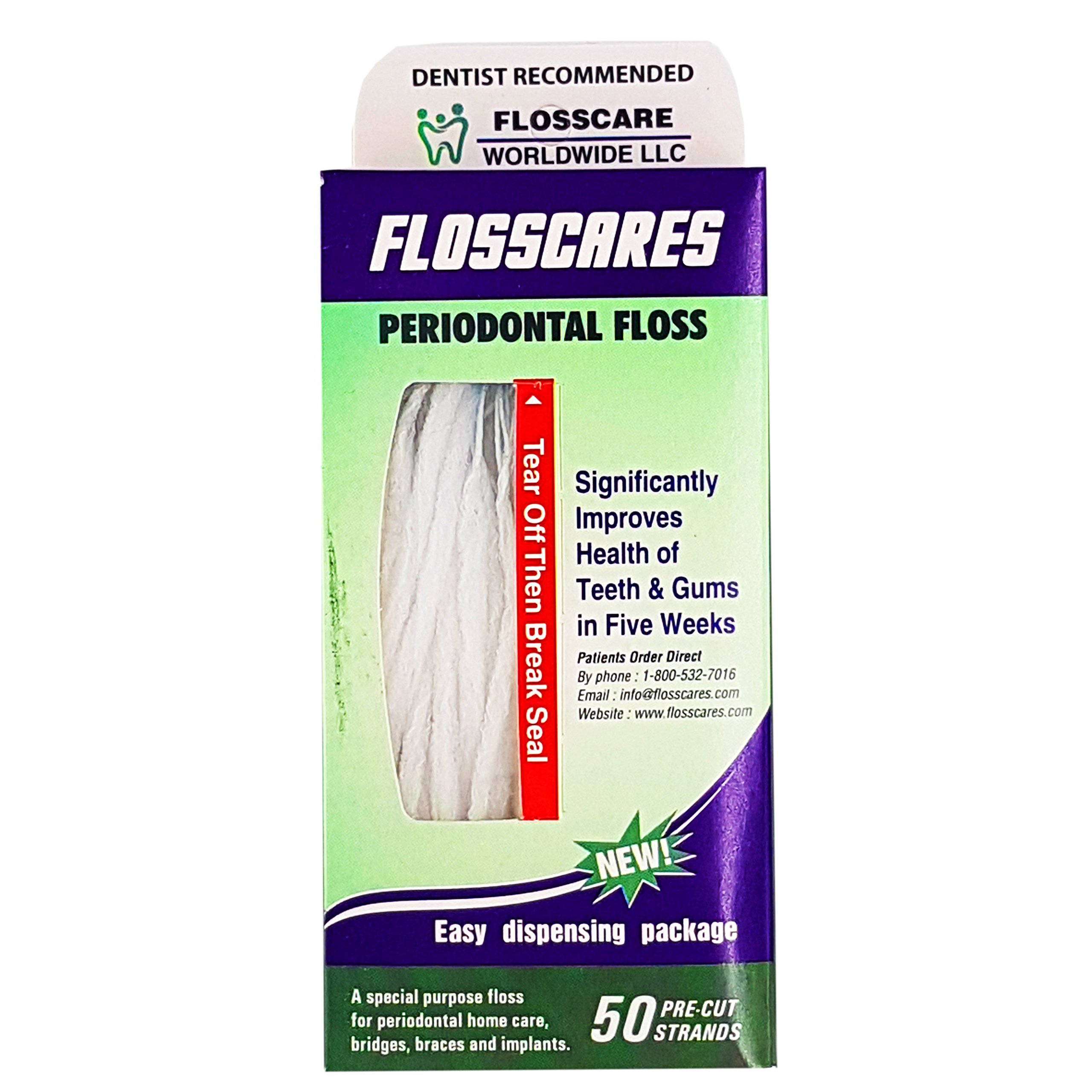 Peridontal Floss-12 Pack 50 Strands Each