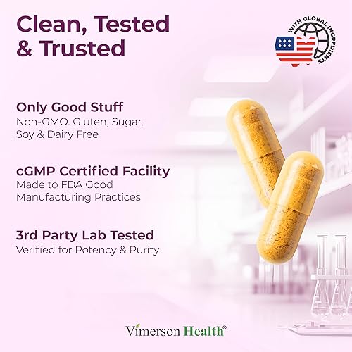 Miniatura 4 de Cúrcuma y melatonina, raíz de valeriana, jengibre, canela, L-teanina y BioPerine de pimienta negra, relaja y adormece, reduce inflamación y dolor