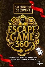 Calendrier de l’Avent Escape Game 360: 24 énigmes interactives et immersives en 360° - Livre Jeux pour adultes - Sortirez-vous à temps pour ouvrir vos cadeaux de Noël ?