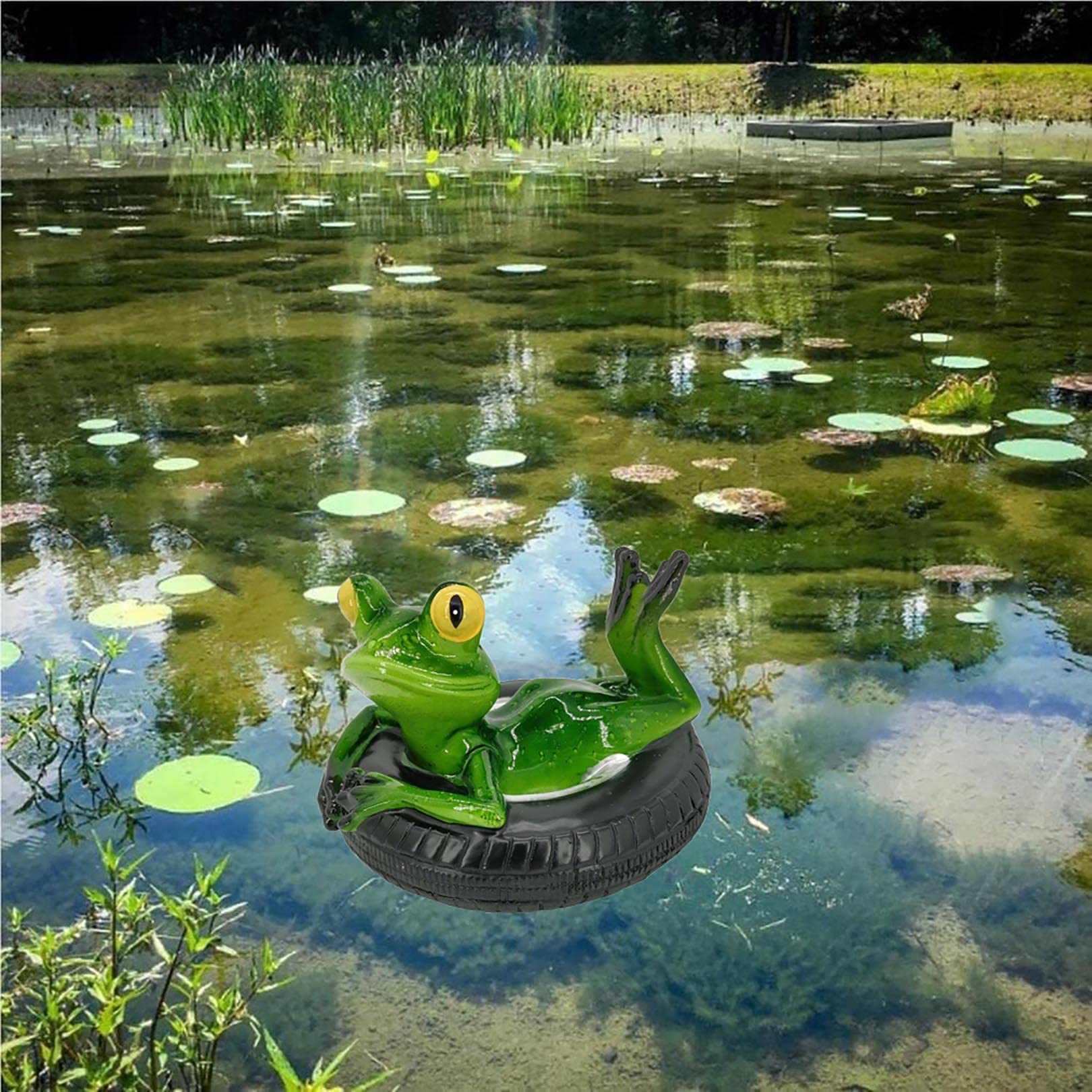 2 Rane Simulate In Resina Con Ceppi Di Legno - Decorazione Da Giardino Resistente Alle Intemperie, Ornamenti Per Esterni E Scrivania - 4