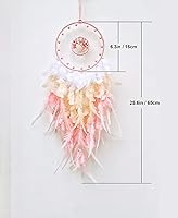 Vista 7 de Atrapasueños, árbol de la vida rosa atrapasueños, decoración de pared con piedra de cristal curativo natural, cristal rosa perfecto hecho a mano