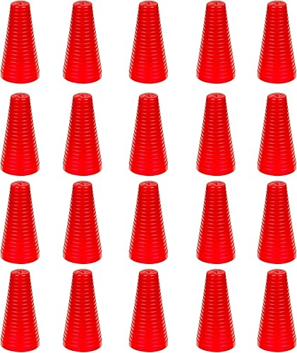 Puntas largas rojas para tapas de boquilla Yorker, puntas selladoras de repuesto (paquete de 20)