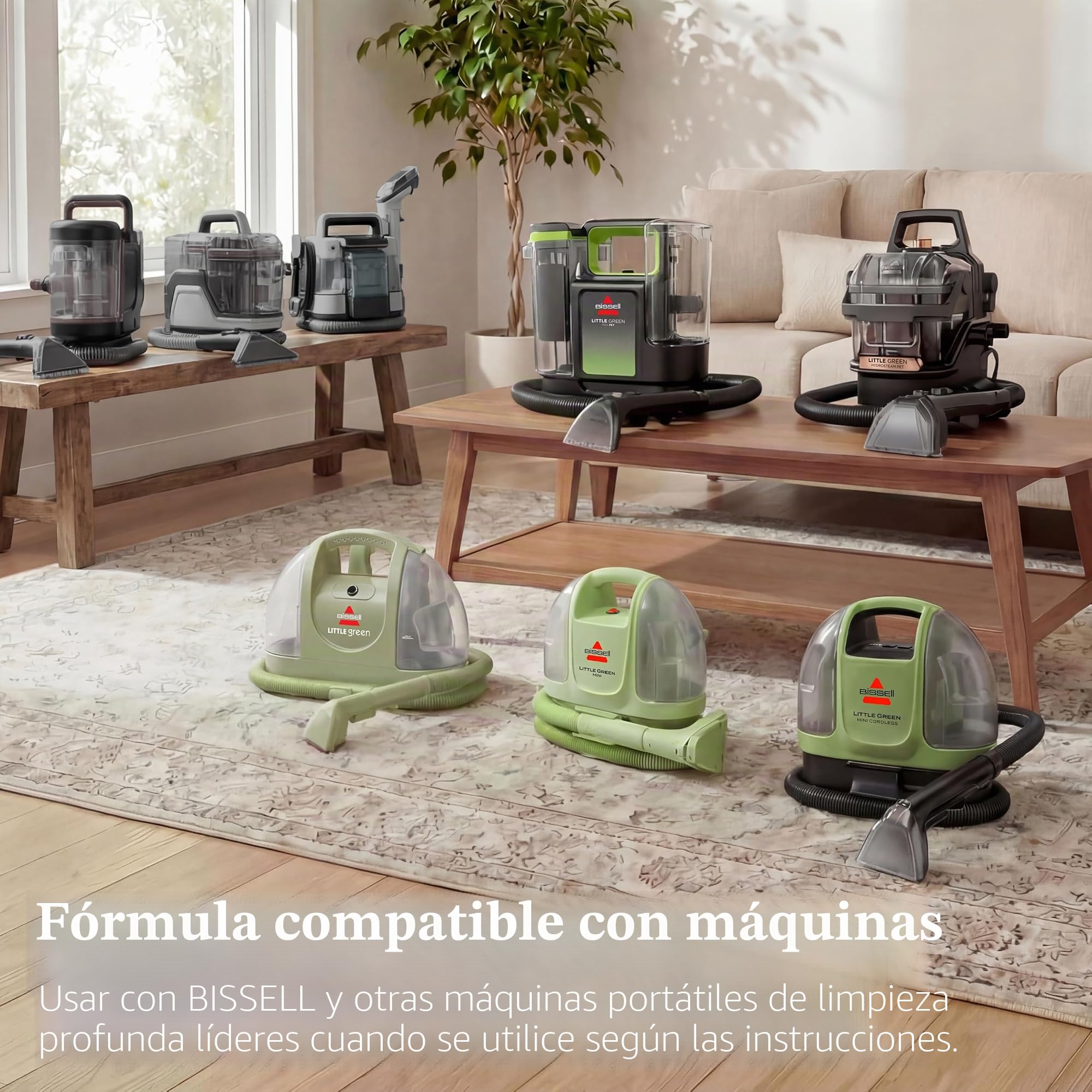 BISSELL Little Green Pet Deluxe 3353 - Limpiador portátil de alfombras | Capacidad de detalles de automóviles y automóviles; color gris/azul; aborda la suciedad de mascotas en tapicería y vehículos
