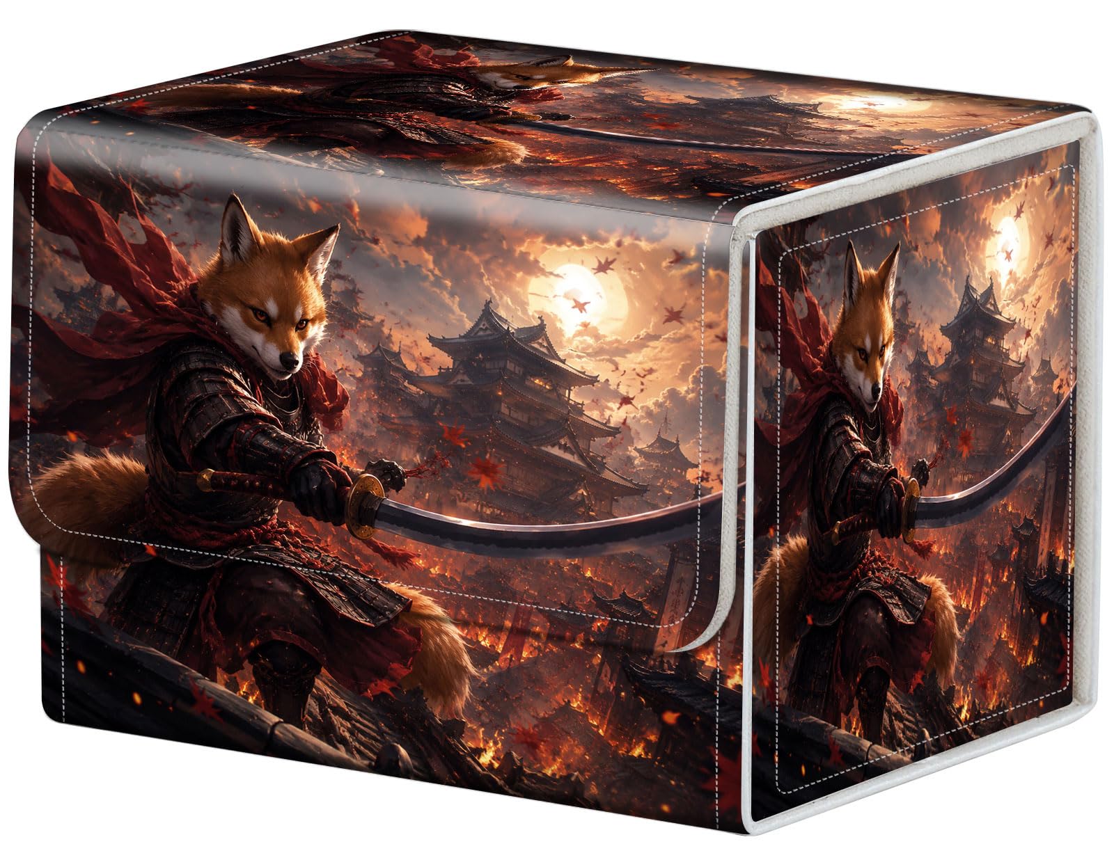 Qindaiwen Deck Box for MTG Commander, Fits 100+ Single Sleeved Cards — image 1