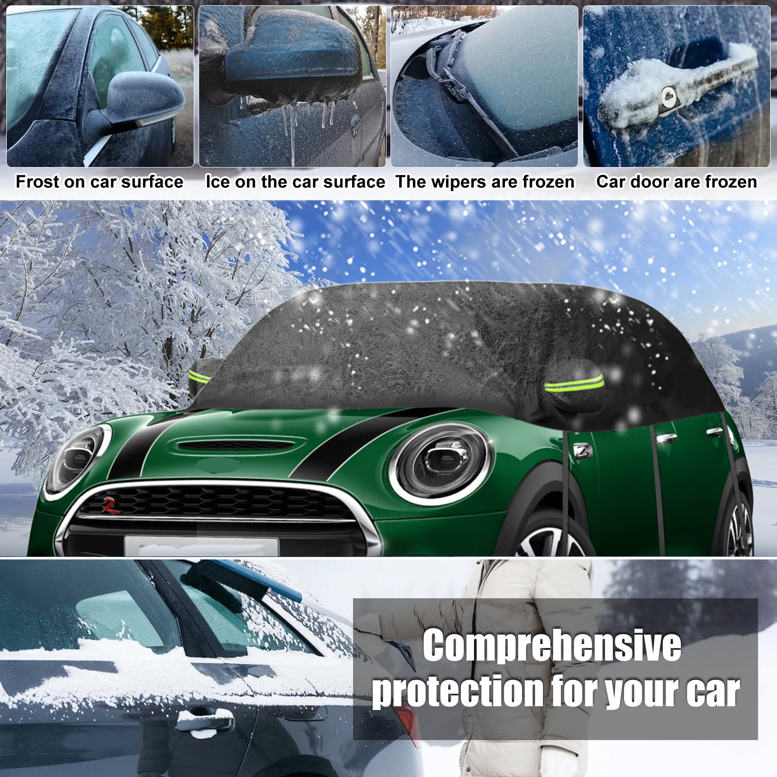Demi-bâche adaptée à Mini Cooper Cabrio (F57) Mk III 2015-2022 Housse de voiture