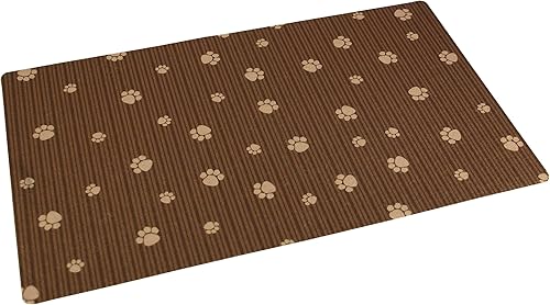 Miniatura 211 de Drymate Mantel individual con tazón para mascotas, tapete de alimentación de alimentos para perros y gatos, tela absorbente, respaldo impermeable