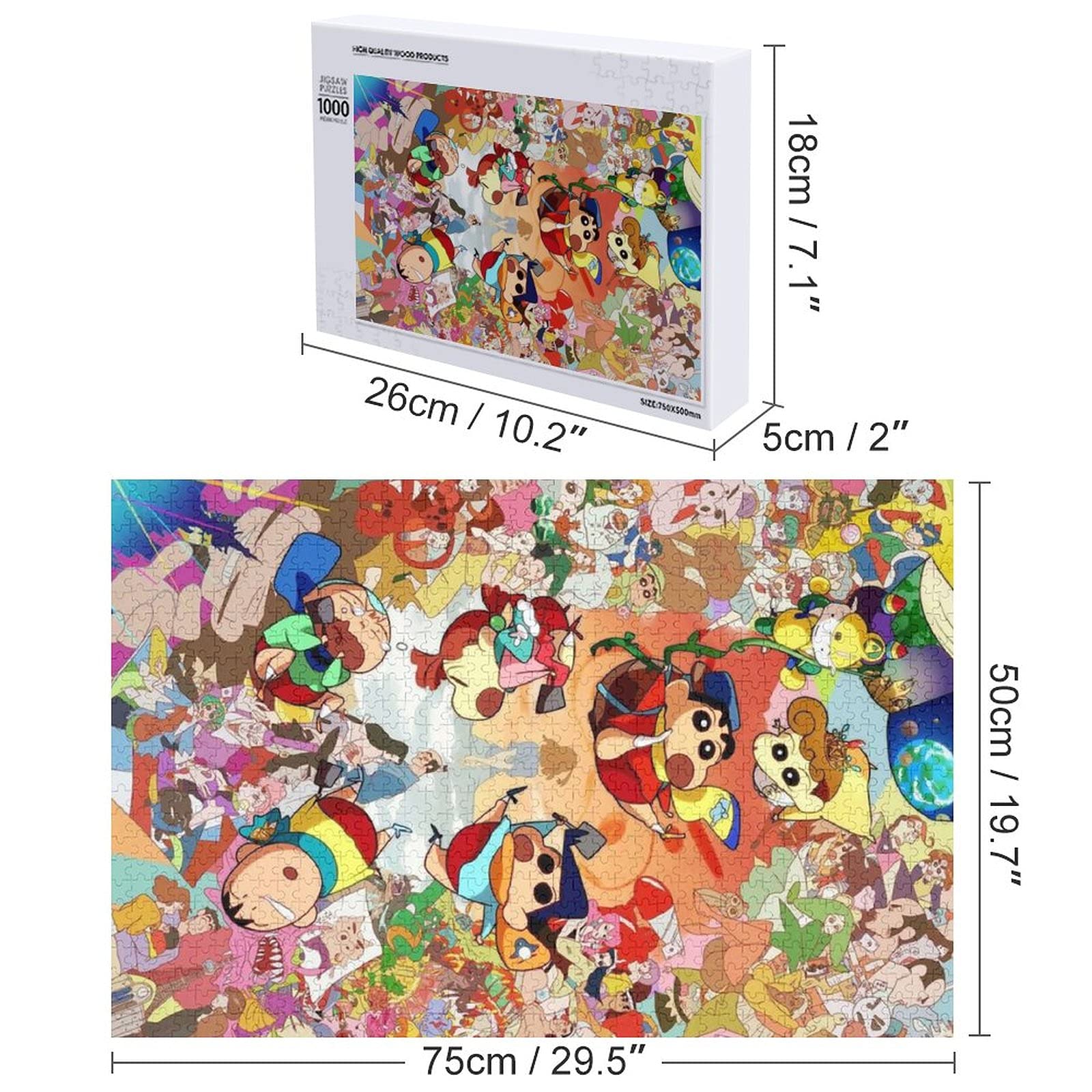 Amazon.co.jp: クレヨンしんちゃん 1000 PCS ピース ジグソーパズル 