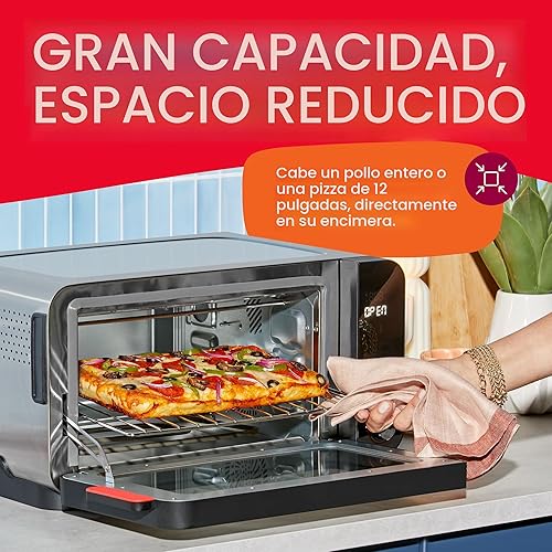 Miniatura 7 de Instant Pot No requiere precalentamiento* Horno tostador con freidora de aire de 6 rebanadas con tecnología InstantHeat, 10 en 1, freír al aire,