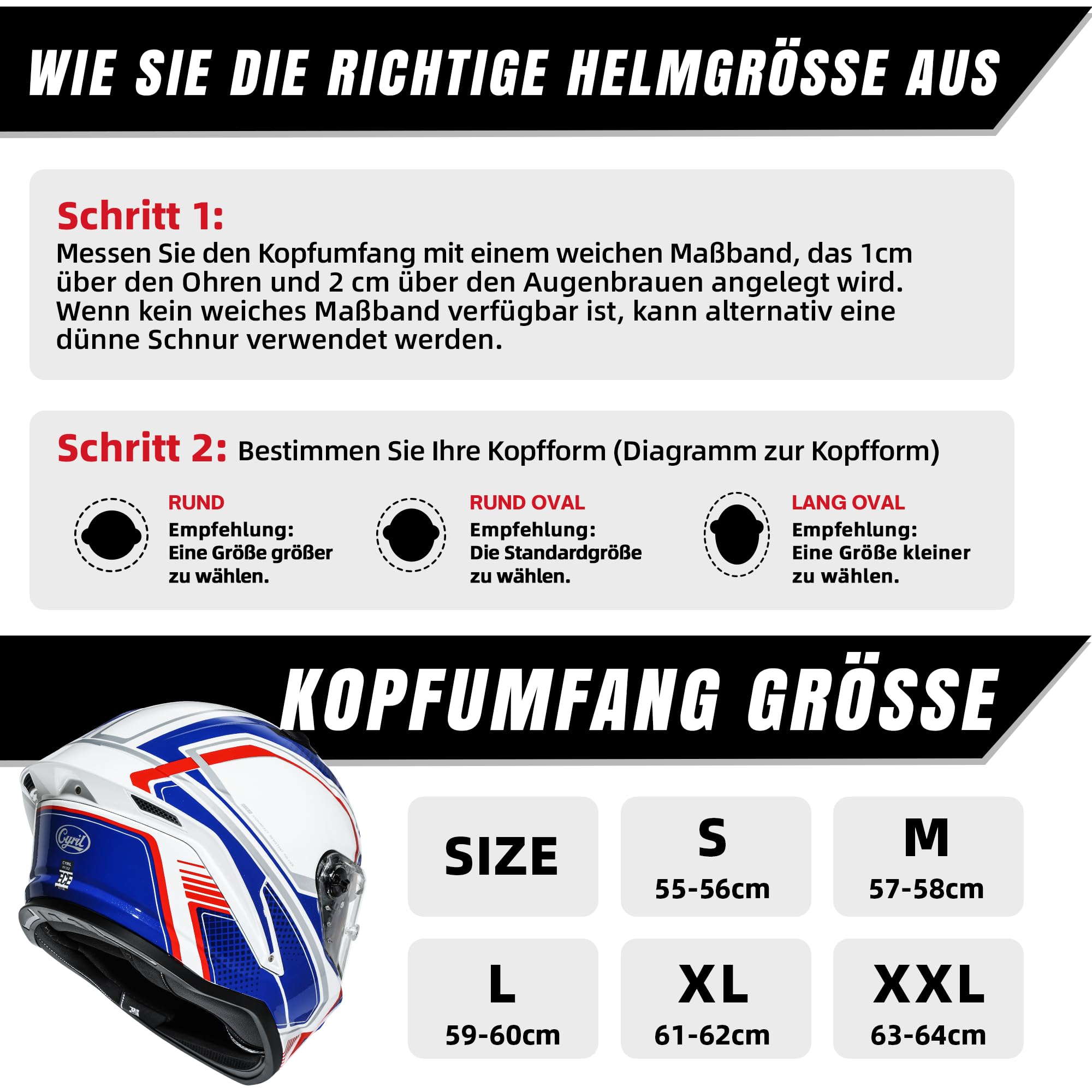 Motorradhelm Integralhelme für Erwachsene, Vollvisierhelm für Erwachsene mit getöntem und klarem Visier, ECE-zertifizierter Motorradhelm für Männer und Frauen