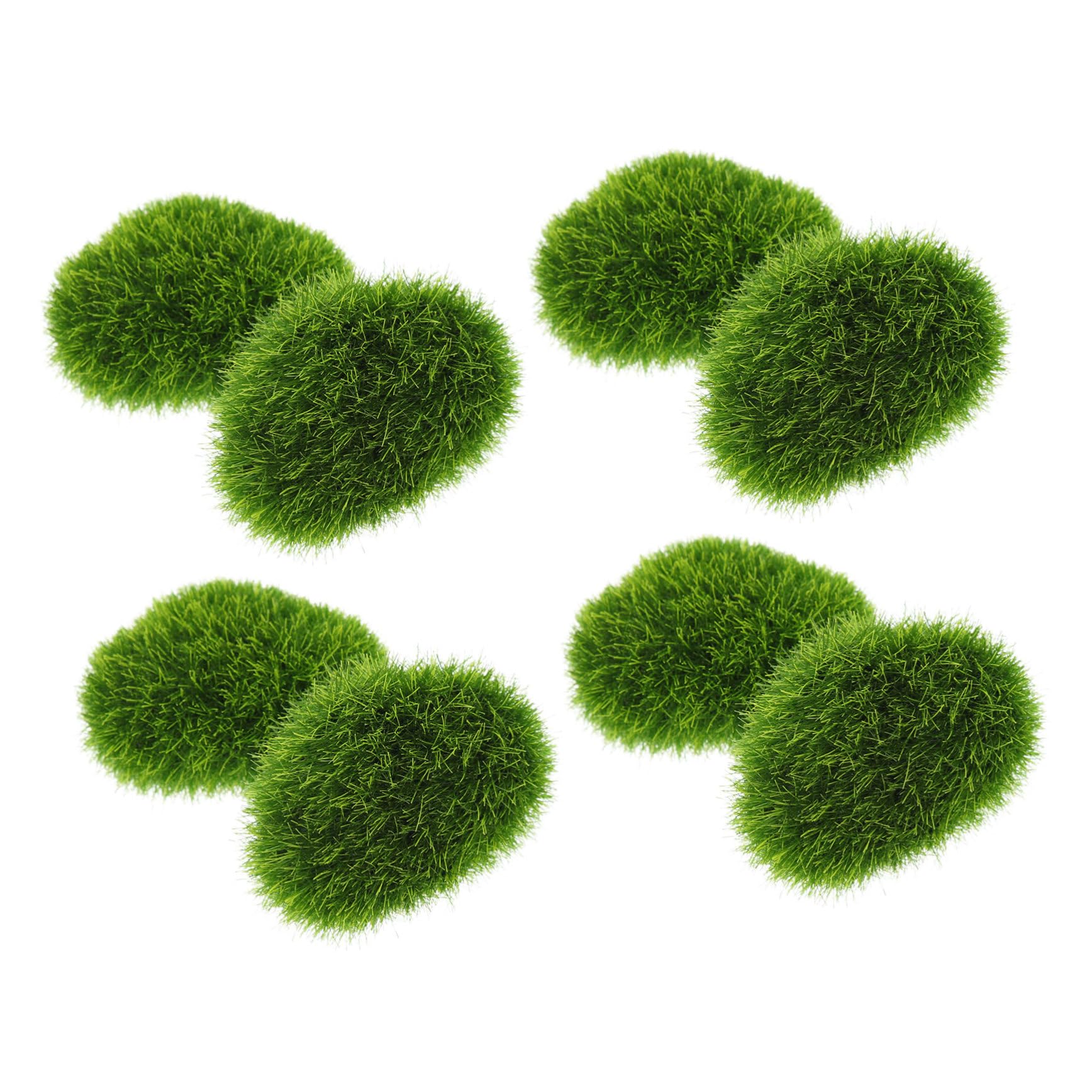 Cabilock 8pcs Fake Moss Stones for Bonsai/Fish Tank Decor Lifelike Artificial Moss Rocks for Micro Landscape for Potted Plants