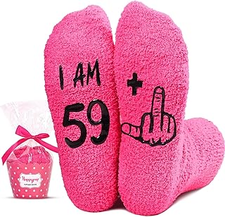HAPPYPOP Funny Birthday Gifts Senior Women - Socks for Older Women, Gifts for 51-60 Years