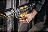 Heavy-duty toolbox with IP65 seal, 50kg load, auto-latching, removable tray, and tracker-ready design—ideal for secure, stackable jobsite tool storage. - 5