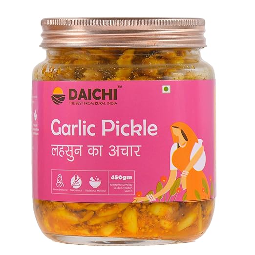 Daichi Handcrafted Garlic Pickle | Glass Jars-1kg