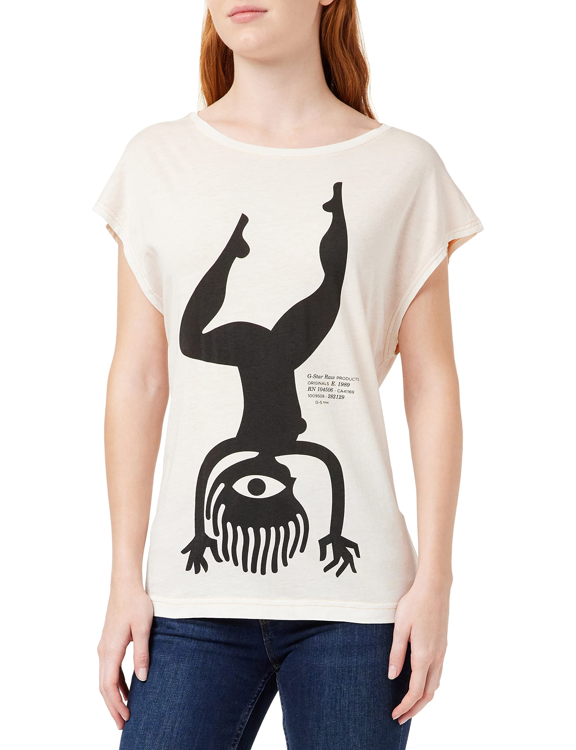 G-Star RawWomen's Adjustable Back Graphic Loose T-Shirt