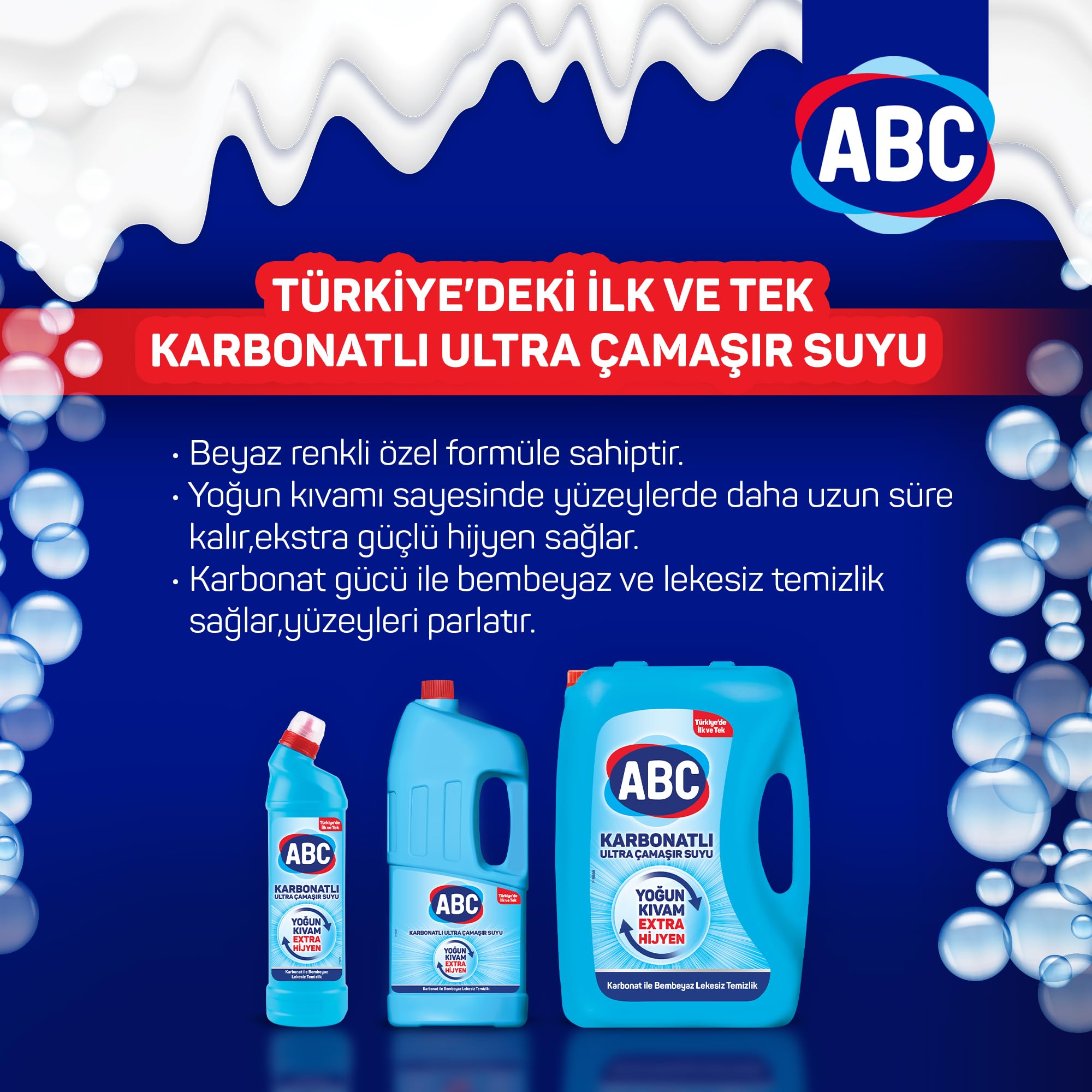 ABC DETERJAN Ultra Çamaşır Suyu Karbonatlı 1,85 L